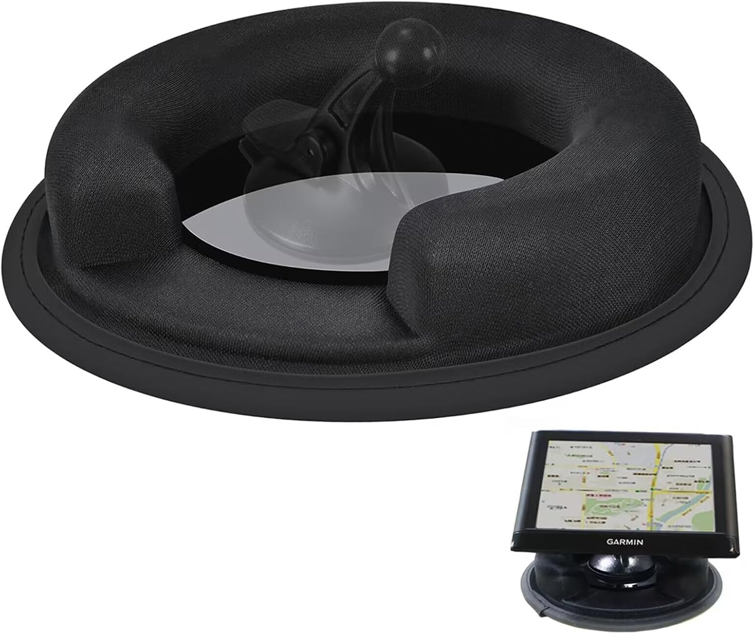 Portable Weighted Dash Mount Holder for Garmin GPS Devices, Black Bean Bag Anti-Slip Dashboard Mount for Car image number 4