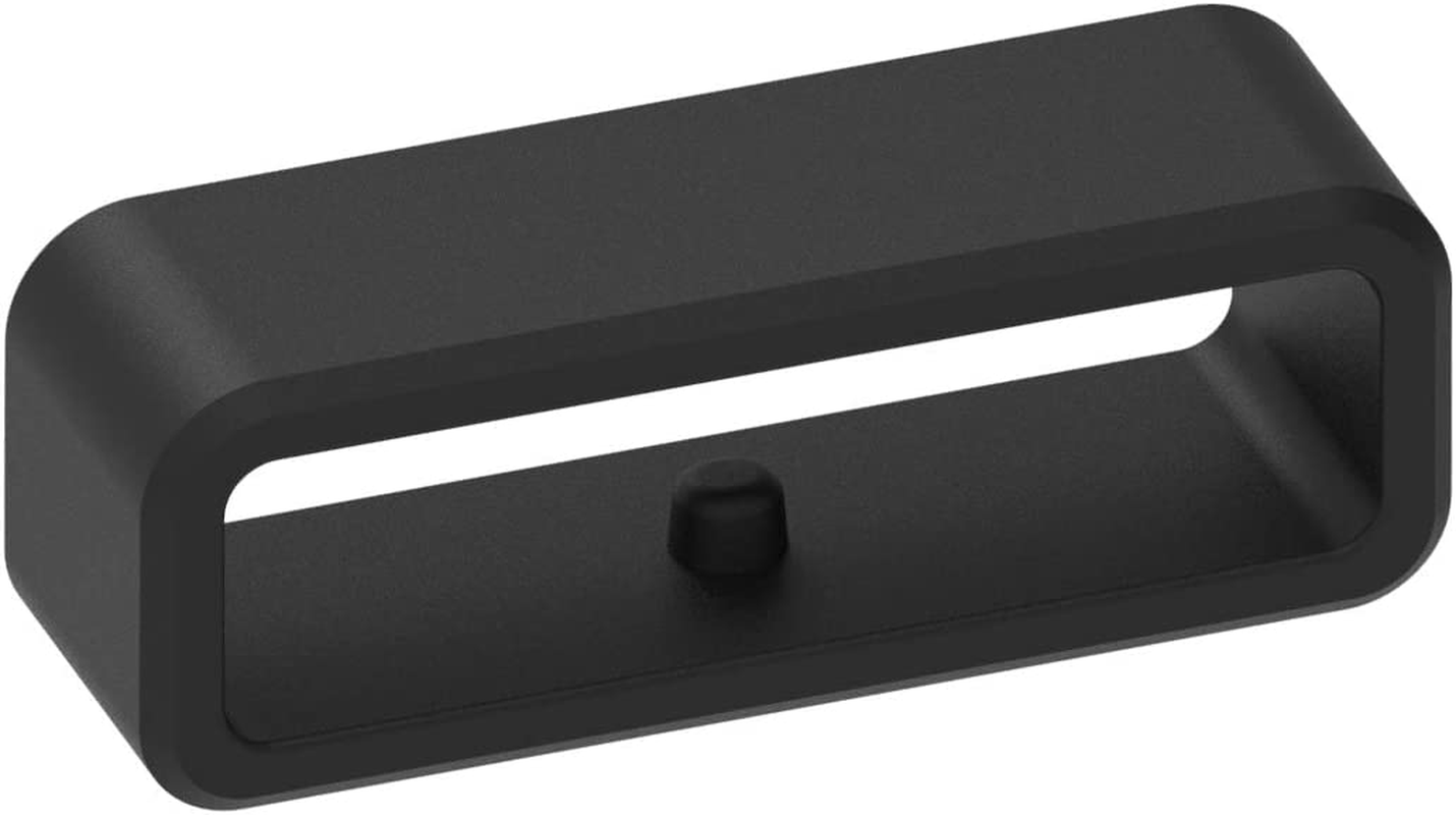 Replacement Fastener Rings Compatible for Garmin Forerunner 220 235 230 35 745 620 630 735XT Bands Connector Keepers Secure Holders Loop for Approach S20 S60 S10 S5 S6/Vivoavtive 4/Instinct Smartwatch - 6-Blackred image number 3