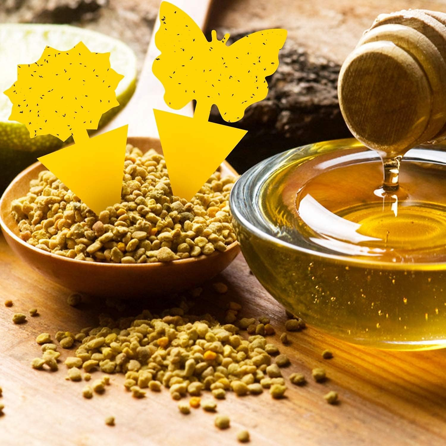 50 Pack Yellow Sticky Fly Traps, Dual-Sided Sticky Trap, Insect Catcher Sticky Board for Flying Plant Insect Gnats, Flying Aphid, Whiteflies, Leaf Miners, Other Flying Plant Insects image number 5