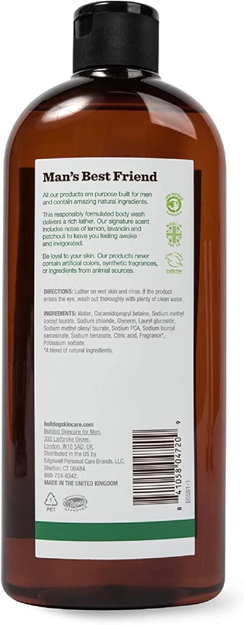 Bulldog Skincare for Men, Body Wash, Original, 16.9 Fl Oz (500 Ml) image number 5