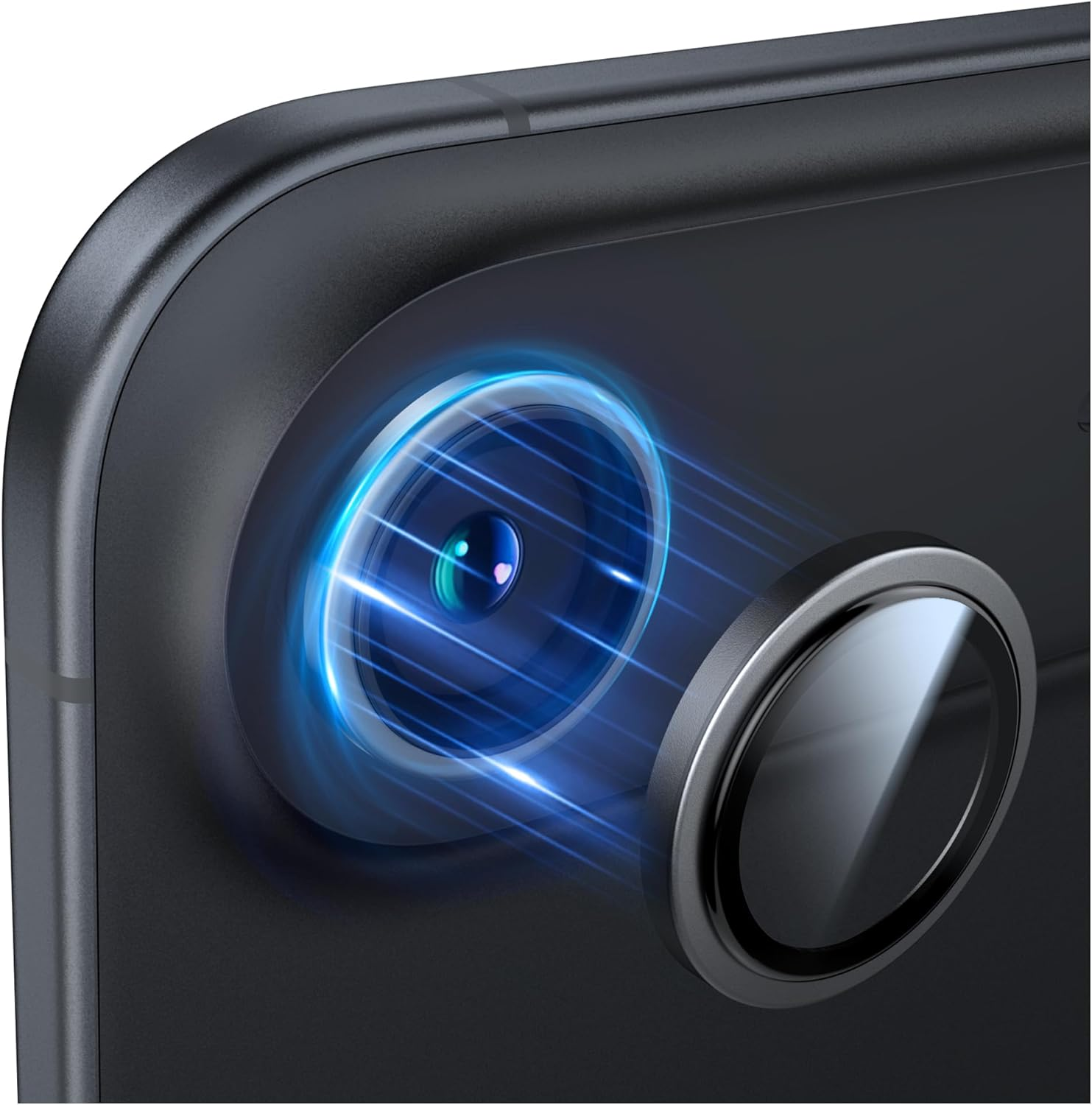 TORRAS 3-Year Ultimate Durability 9H+ Glass for Iphone 17 Pro Max/17 Pro Camera Lens Protector [1:1 Invisible Fit & Ultra Clarity] Camera Protector Tempered Glass, Blue Titanium