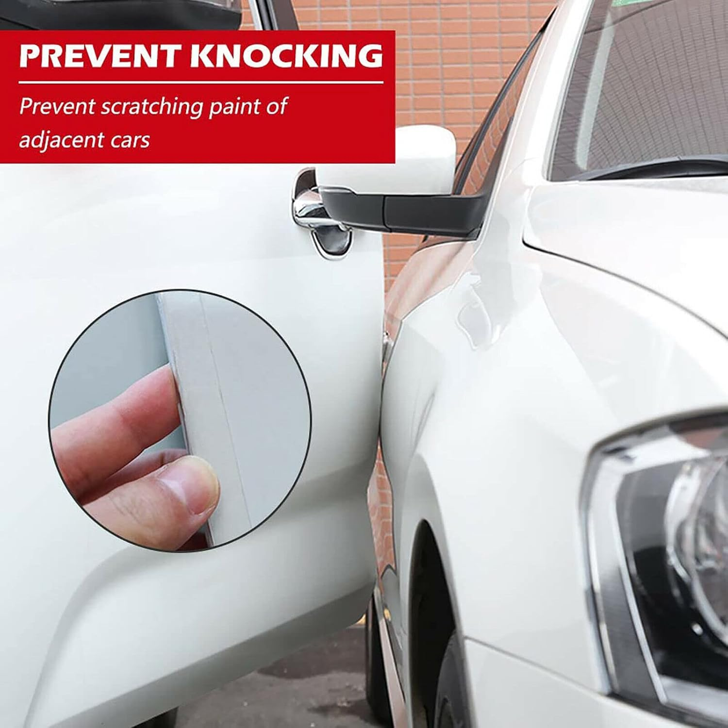 Car Door Sill Protector Edge Sticker Carbon Fiber Rubber DIY Bumper Guard Strip image number 4