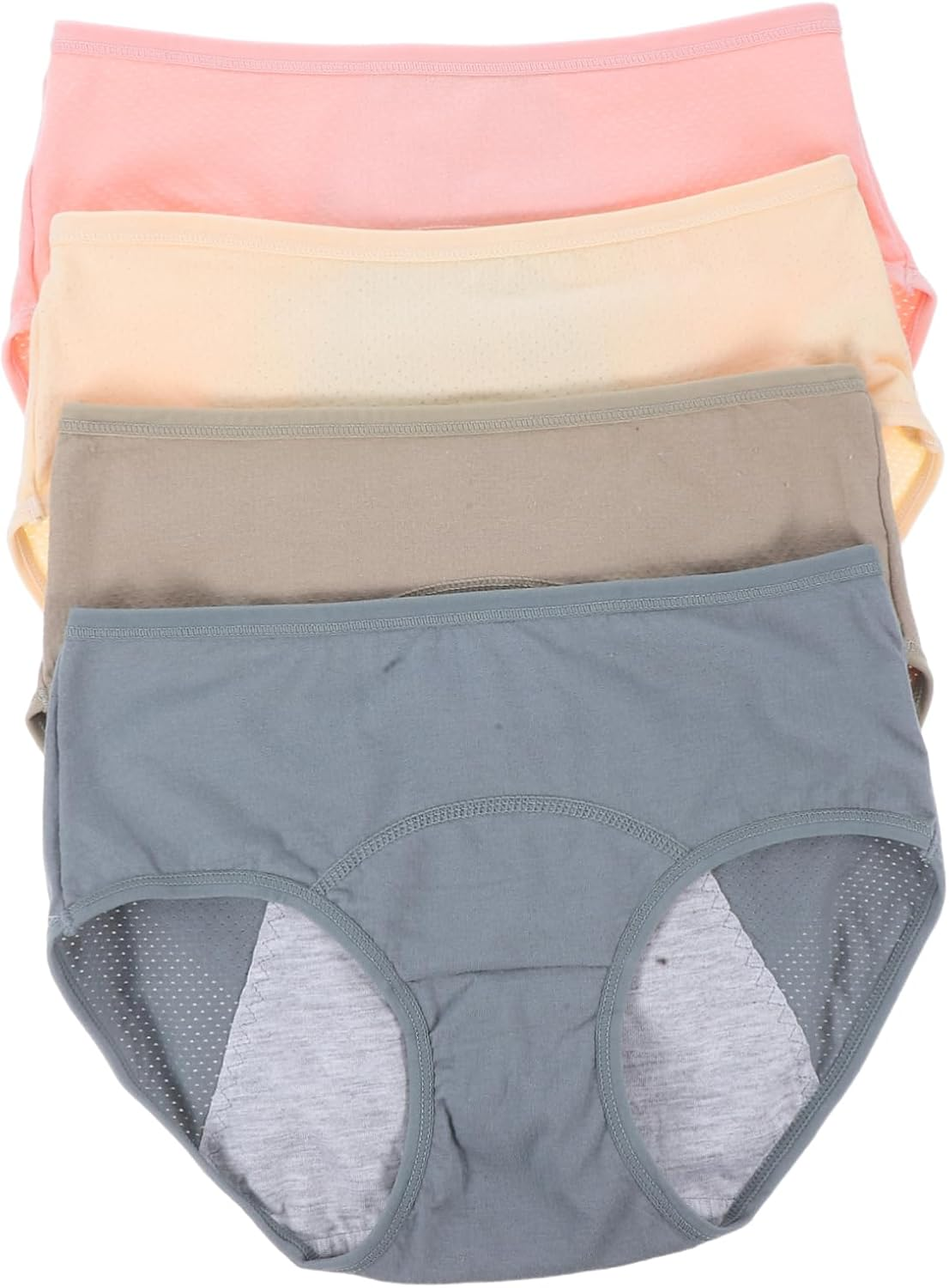 Leak Period Panties for Women Midwaist Comfort Absorbent Breathable Menstrual Underwear Washable Durable for Everyday Use