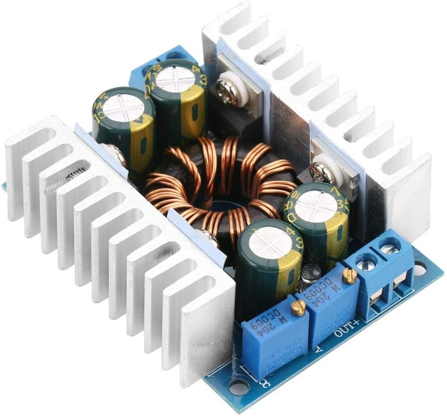 Sutinna Boost/Buck Voltage Regulator Module, DC 5-30V~1.25-30V, 5V Output, DC Power Connector (Input and Output), Power Converter