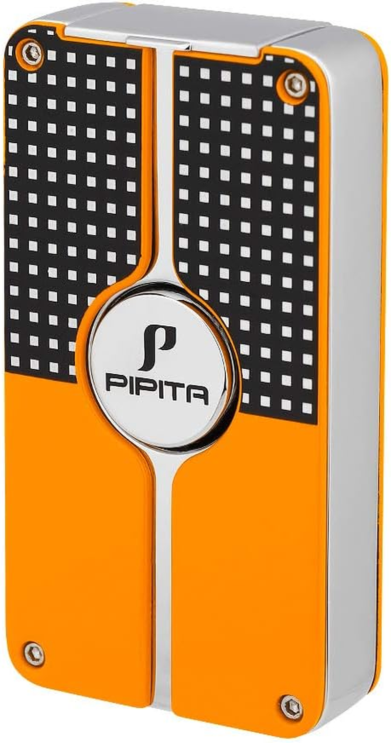 PIPITA Refillable Torch Lighter, Butane Gas Jet Flame Lighter with Punch, Windproof Adjustable Blue Flame Metal Lighter for Kitchen,Outdoor,Gifts(Without Butane Gas) image number 4