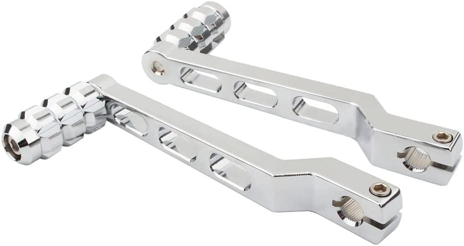 RAGBUSCLE Motorcycle Shift Lever Heel Toe Gear Shifter Shift Lever, 2 PCS Chrome Compatible with Harley-Davidson FL Softail 1986-2017, Touring 1988-Later, Trike Models 2008-Later, Chrome image number 1