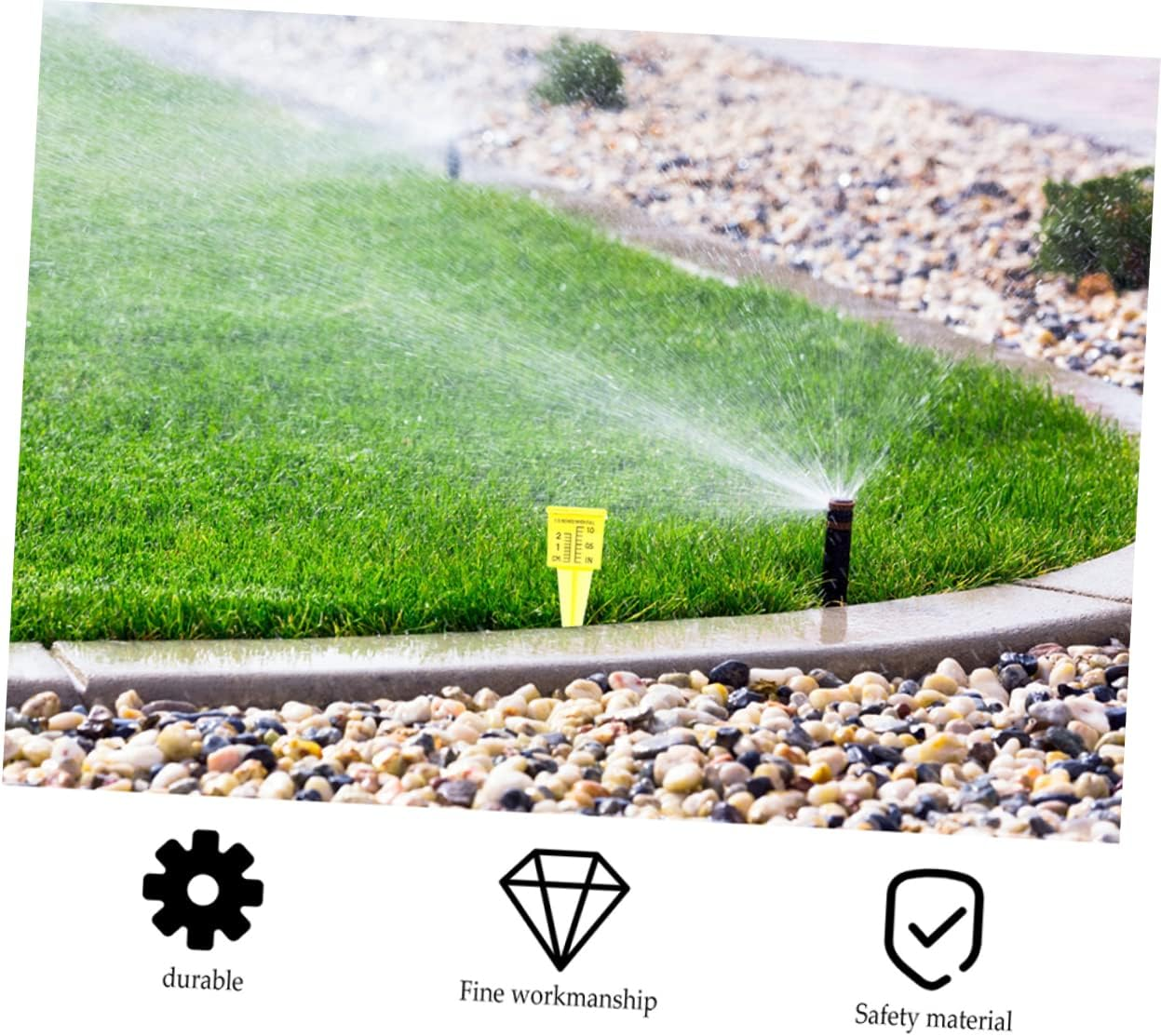 DOITOOL 3Sets Heavy Duty Outdoor Rain Gauge Plastic Sprinkler Gauge Rain Gauge Container for Accurate Rainfall Measurement 4Pcs*3 image number 6