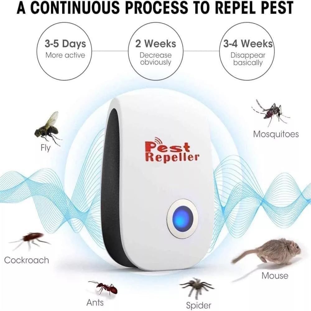 6Pcs Ultrasonic Pest Repeller Electronic Reject Mouse Rat Mosquito Insect Control AU image number 6