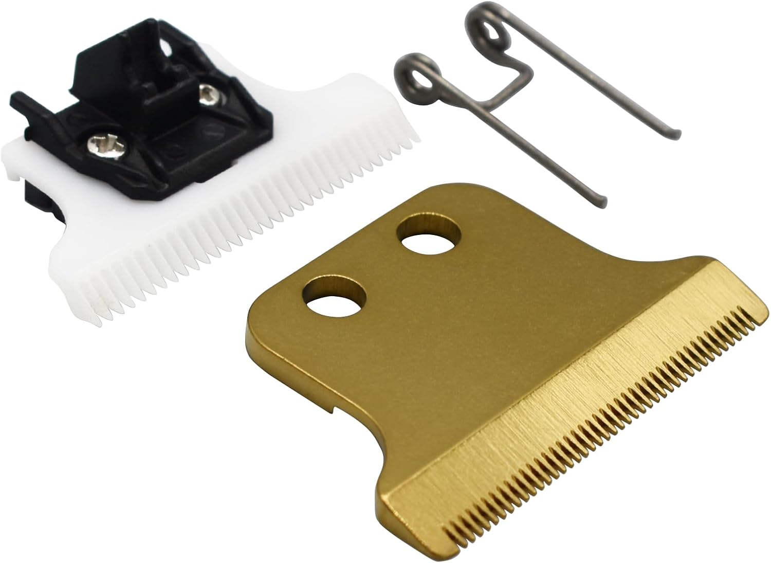 ZEROKIWI Professional Adjustable 2-Hole Double T Wide Replacement Blade Set #2215 for Wahl Detailer Corded/Cordless Hair Trimmer (Silver), 1.0 Count