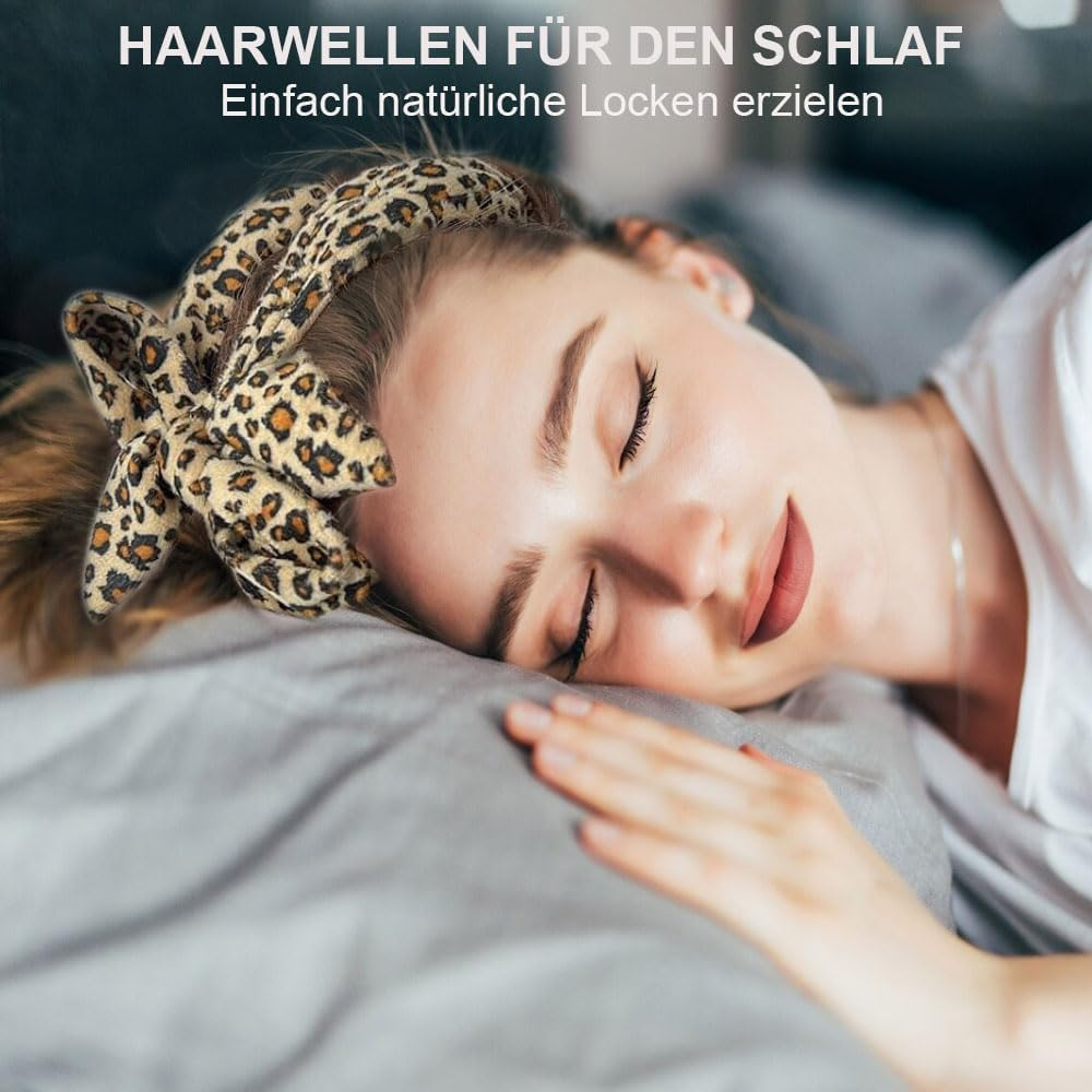 CUEMOON Hair Rollers Overnight Long Hair, Satin Curls without Heat, 180 Cm Soft Velvet Non-Slip Sleep, 9 Pieces Curls Overnight Set with Sleep Cap for Long Hair image number 3