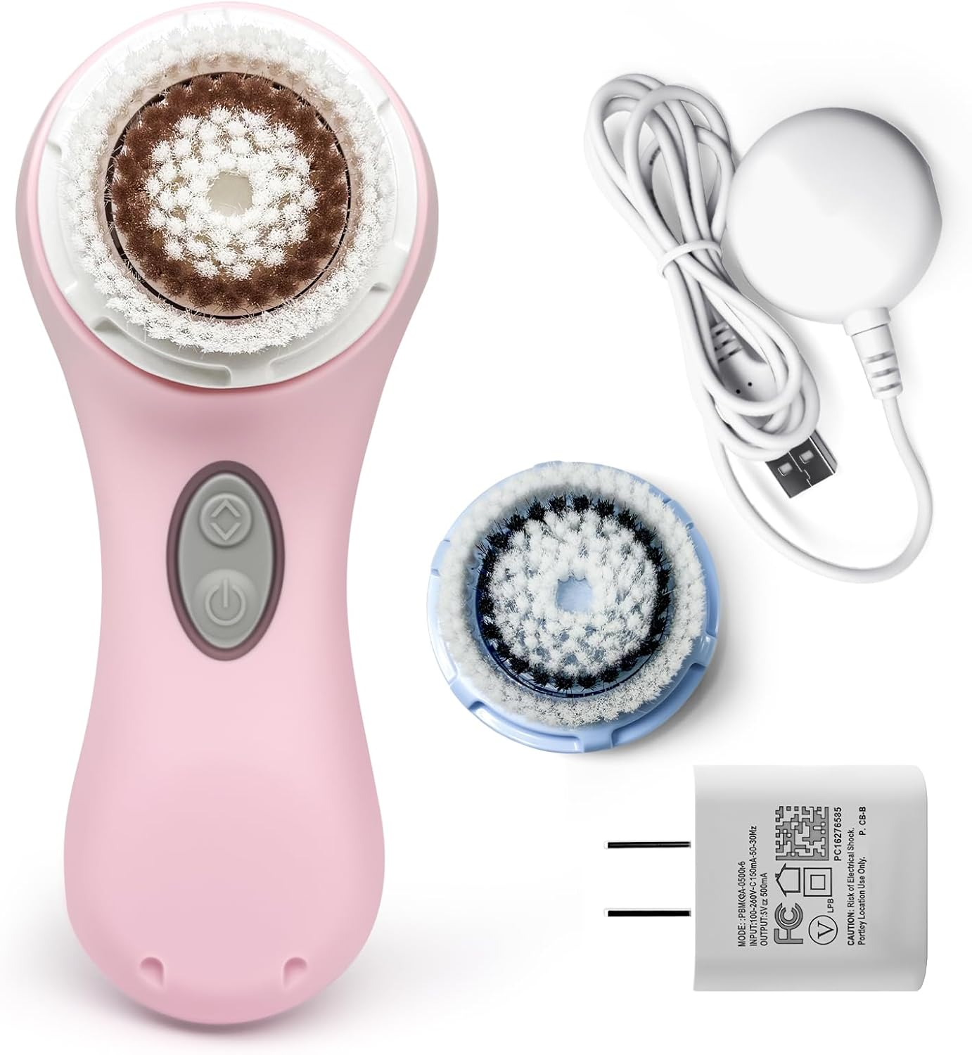 Clarisonic Mia 2 Electric Face Cleansing Brush with 2 Brush Heads, Sonic Facial Brush for Deep Cleaning & Exfoliation, Waterproof Rechargeable (Pink) image number 6