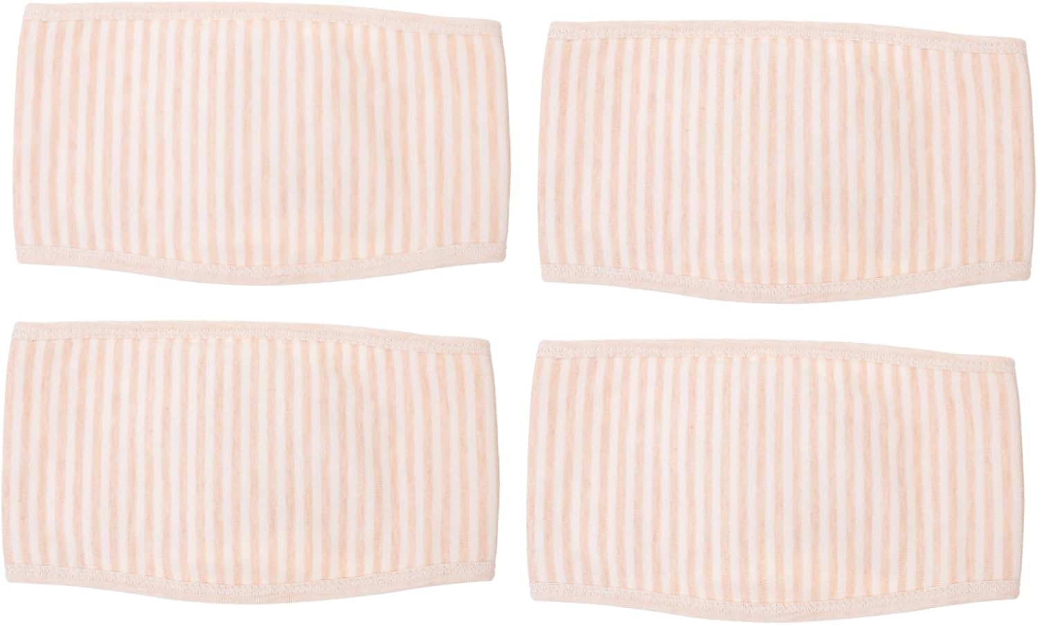 4Pcs Baby Belly Band Navel Belt Infant Umbilical Band Beige Newborn Abdominal Support for Boys and Girls image number 6