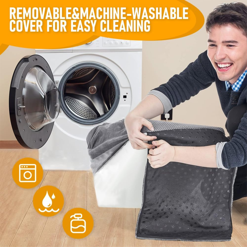 Melpet 4-Tier Dog Stairs for Couch and Bed - Non-Slip Pet Ramp with Removable & Washable Case - Small Dog and Cat Training Steps image number 3