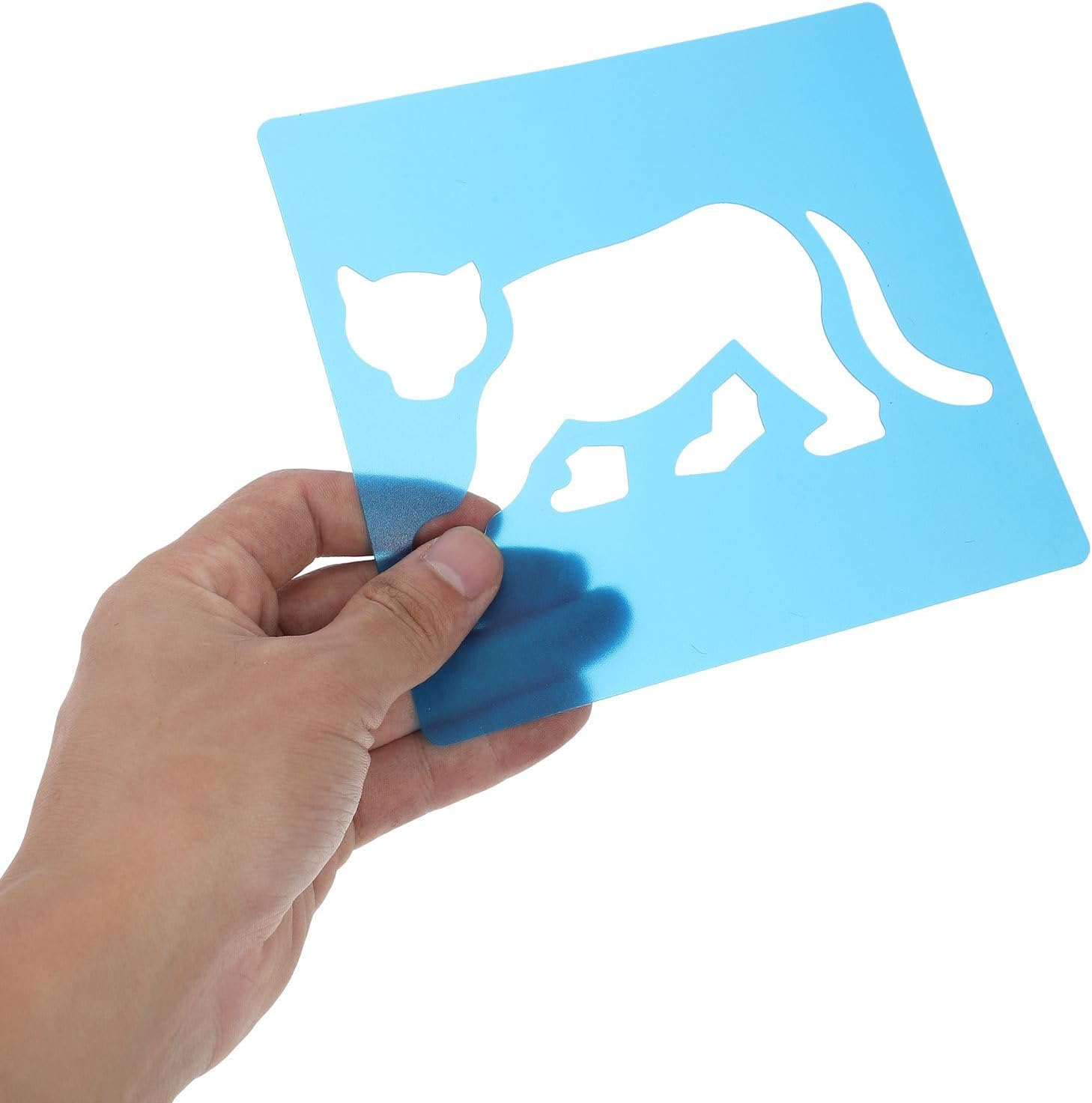 SHINEOFI 12Pcs Reusable Animal Stencils for Boy Girl Plastic Drawing Templates for Craft Projects Washable Art Supplies for Early Education and Creativity
