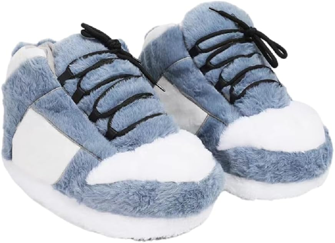 CHYUANSLIS Cozy Unisex Sneaker Slippers - Trendy, Comfy Kicks for Indoors with Non-Slip Soles, Soft Plush & One-Size Fits Most