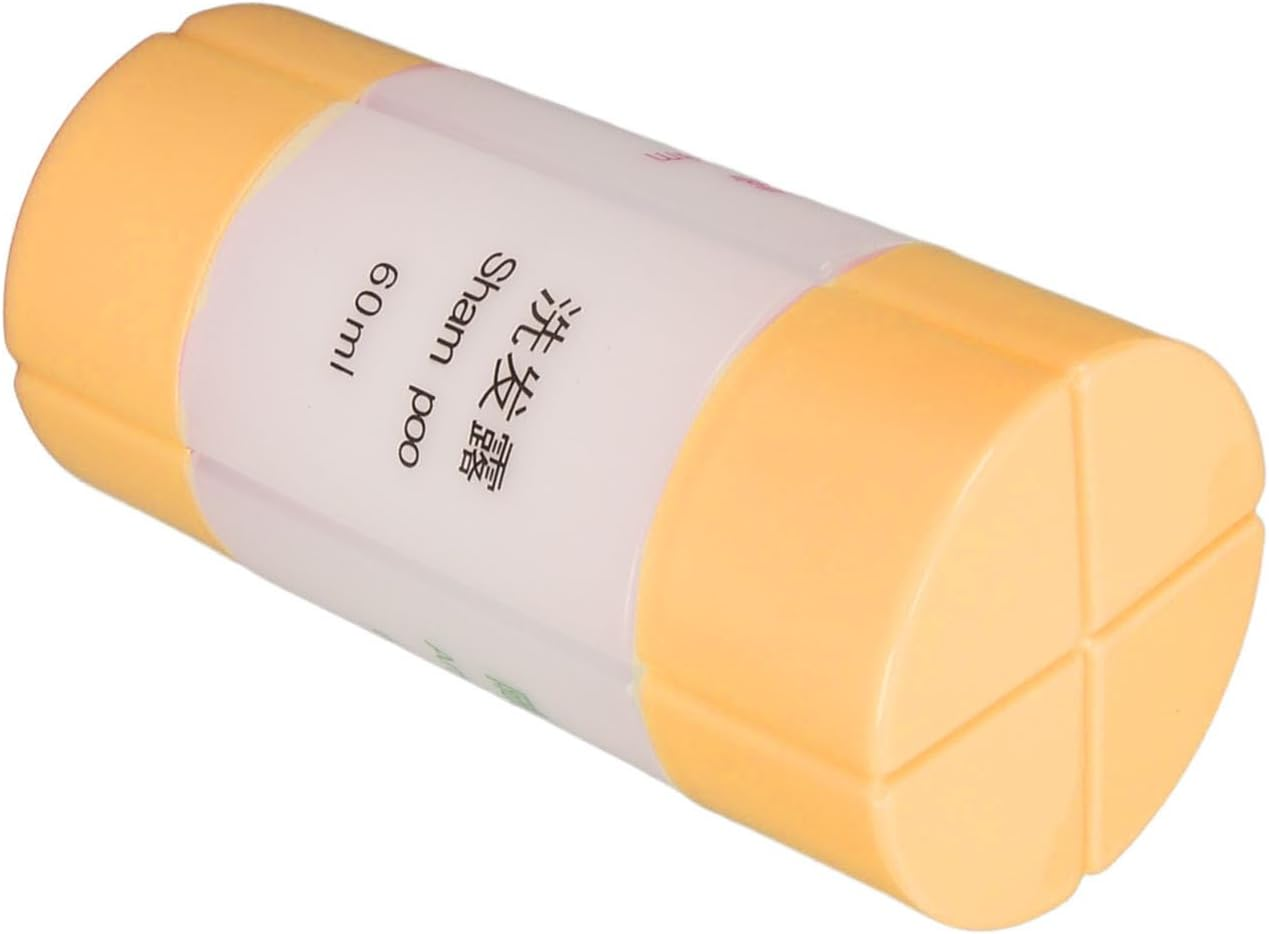 CUOFYUNL 4 in 1 Travel Dispenser Orange Strong Plastic Small Light Portable Shower Bottle for Shampoo Lotion Toiletries Soap image number 5