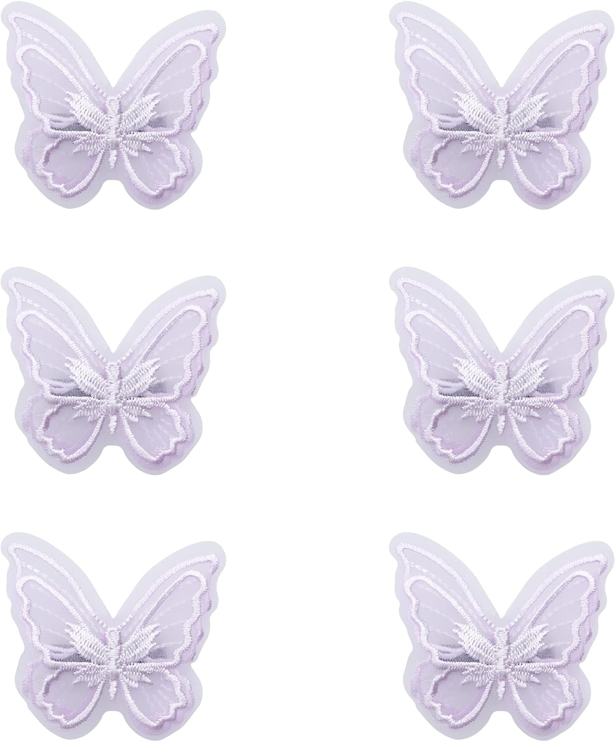 Sowaka 6 Pcs Lace Butterfly Hair Clips Soft Embroidery Flower Hair Decorative Hair Bow Pins for Women Girls Wedding Hair Accessories Halloween Christmas Party D&eacute;cor (Colorful) - Colorful image number 3