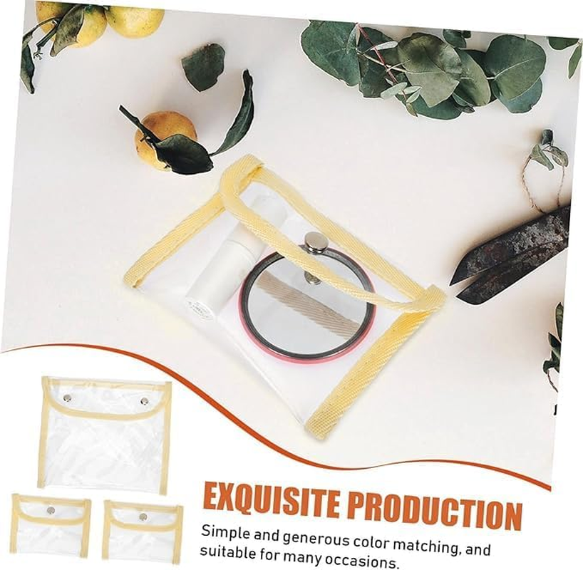 6-Piece PVC Transparent Bag Transparent Makeup Bag Pencil Bag ID Card Storage Bag Transparent Makeup Bag Portable Coin Purse Coin Purse Transparent Travel Bag Travel Storage Bag image number 5