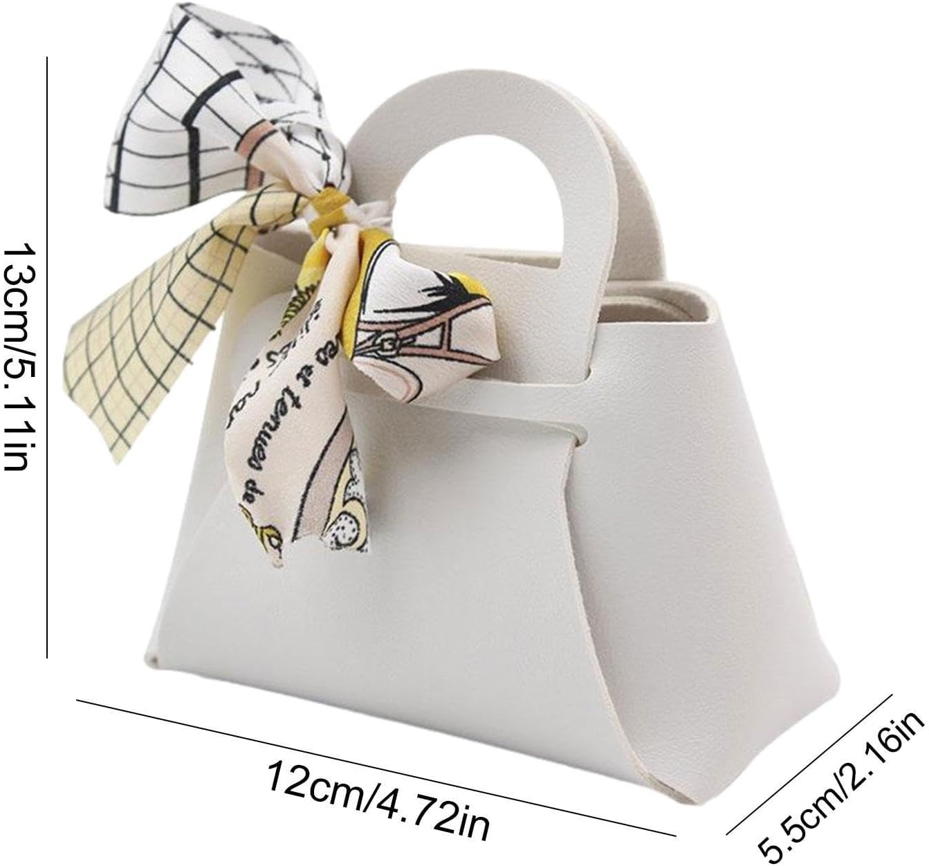 Leather Candy Gift Bag - Leather Gift Wrapping Boxes with Ribbon, Chocolate Candy Bag Wedding | Small Gift Boxes, Gift Bag for Baby Shower, Christmas, Wedding image number 3