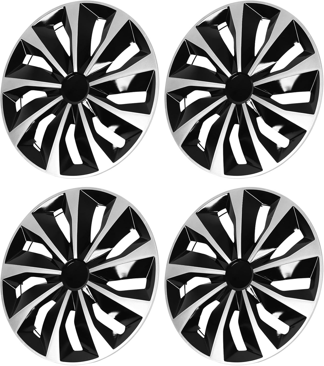 4Pcs Universal Hubcap Wheel Rim Protector ABS Impact Resistant Wheel Cover Hubcap Replacement, 16In Hubcap Wheel Cover for Escape Ranger Most Cars