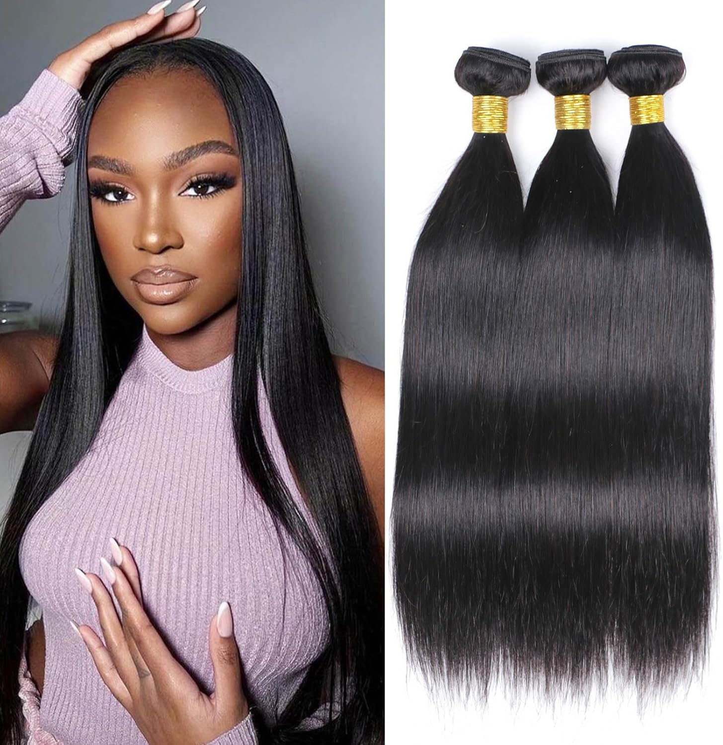 Daimer Ombre Human Braiding Hair 20 Inch Water Wave Bulk Human Hair for Braiding 2 Bundles/Pack 100 G Brazilian 100% Unprocessed Bilk Human Hair Honey Blonde Braiding Hair for Boho Braids (4/27)