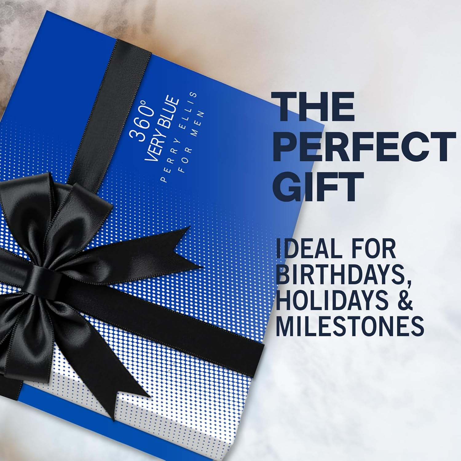 Perry Ellis 360 Very Blue by Perry Ellis Gift Set - 3.4 Oz Eau De Toilette Spray + .25 Oz Mini EDT Spray + 3 Oz Shower Gel + 6.8 Oz Body Spray / - (Men) image number 3