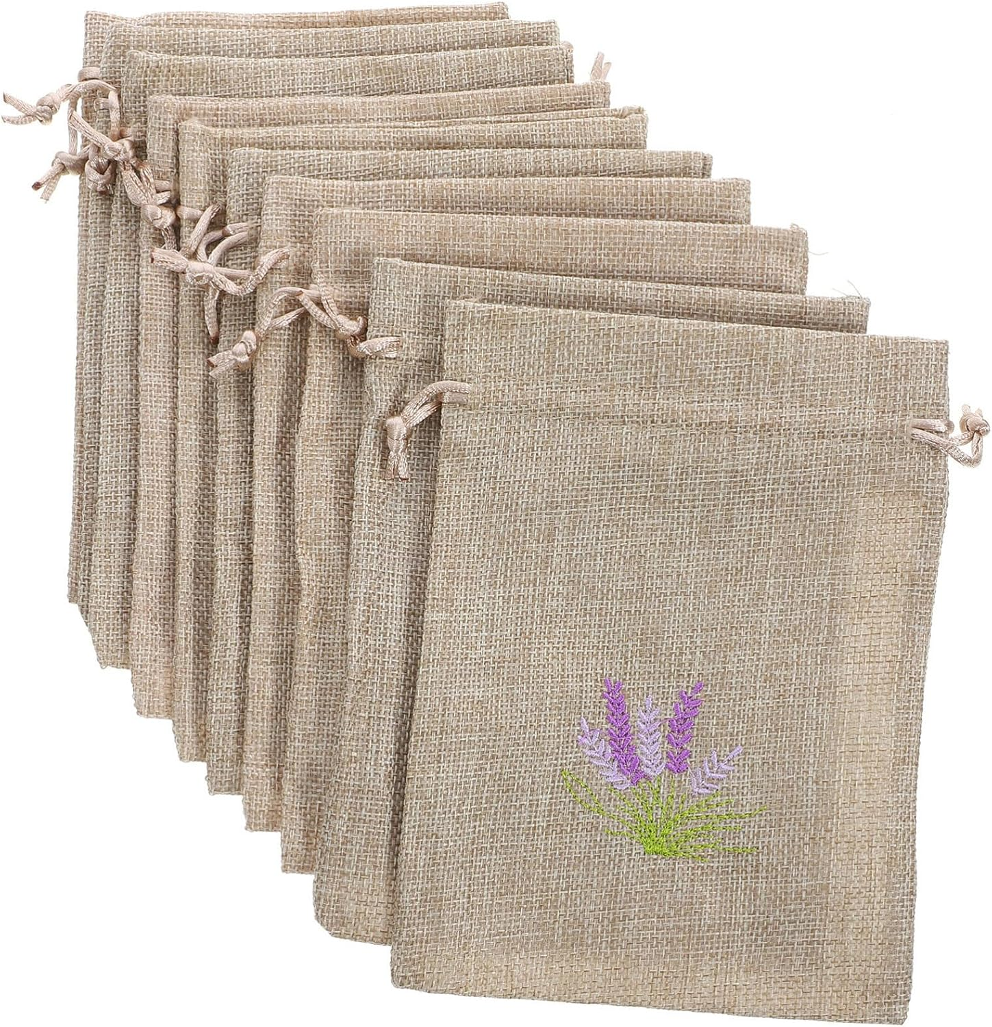 Luxshiny 10Pcs Lavender Sachet Bags Drawstring Empty Fragrance Pouches Multi-Functional Candy Packaging for Party Favors and Home Decor image number 4