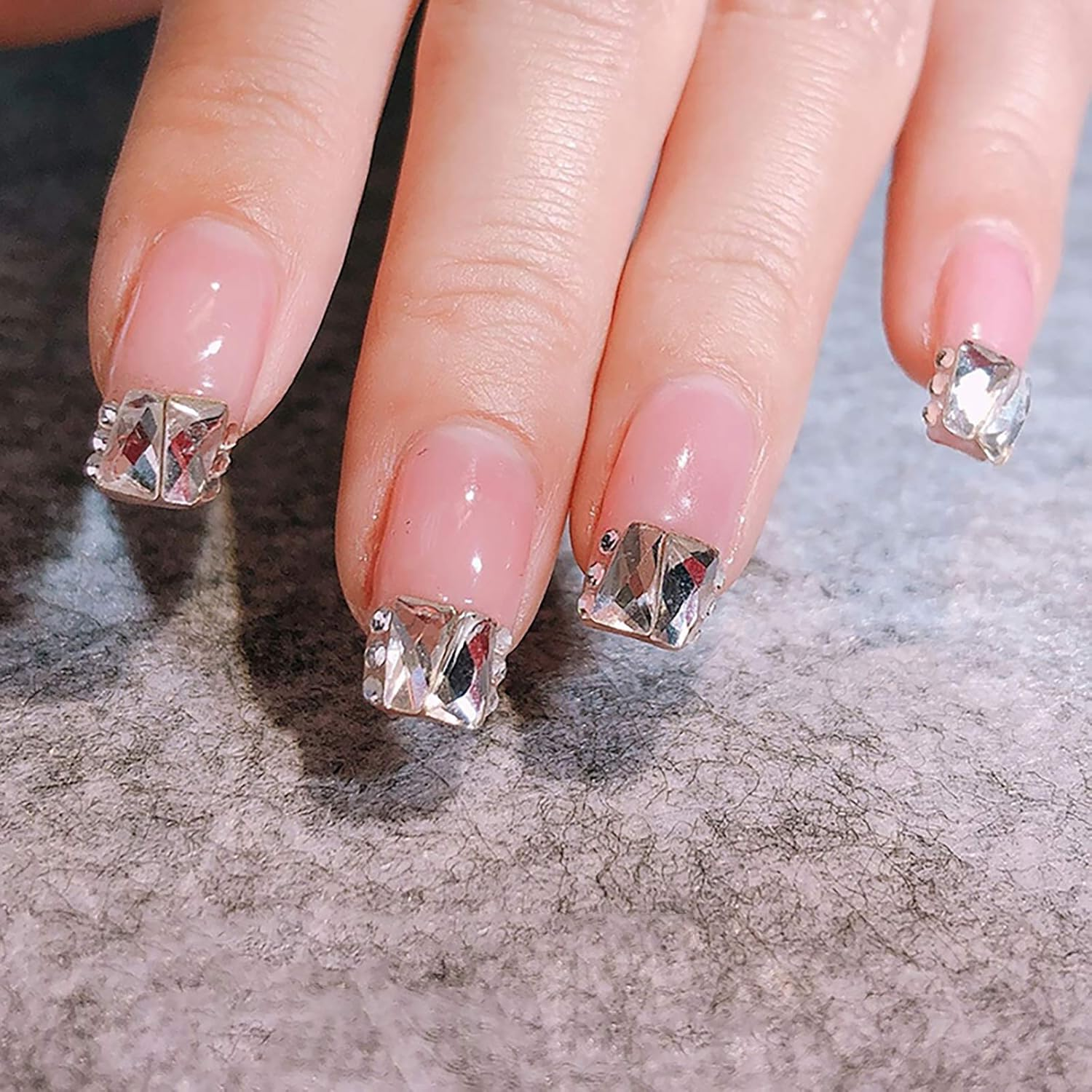 50 Grains Nail Art Rhinestone Flat-Back Rhinestone Transparent Love Shape Super Flash Nail Decoration DIY New image number 3
