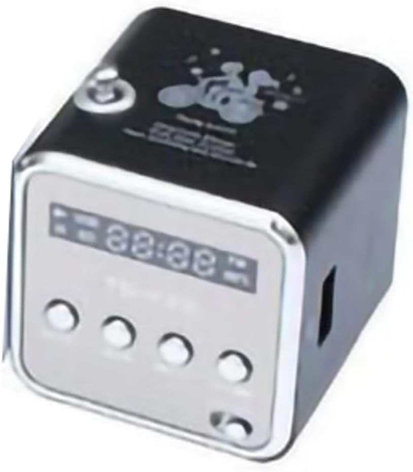 Generic Wireless Mini Speaker Clear Sound 4 Button Design Portable FM Radio for Travel Camping (#1)
