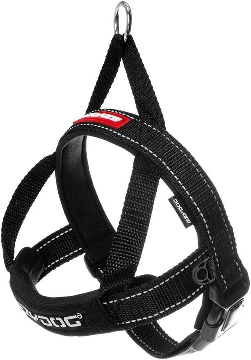 Ezydog Quick Fit Dog Harness - Easy to Fit Walking Harnesses for Small, Medium and Large Dogs - Neoprene Sleeve, Accessory D-Ring, Reflective (XS, Blue) image number 7
