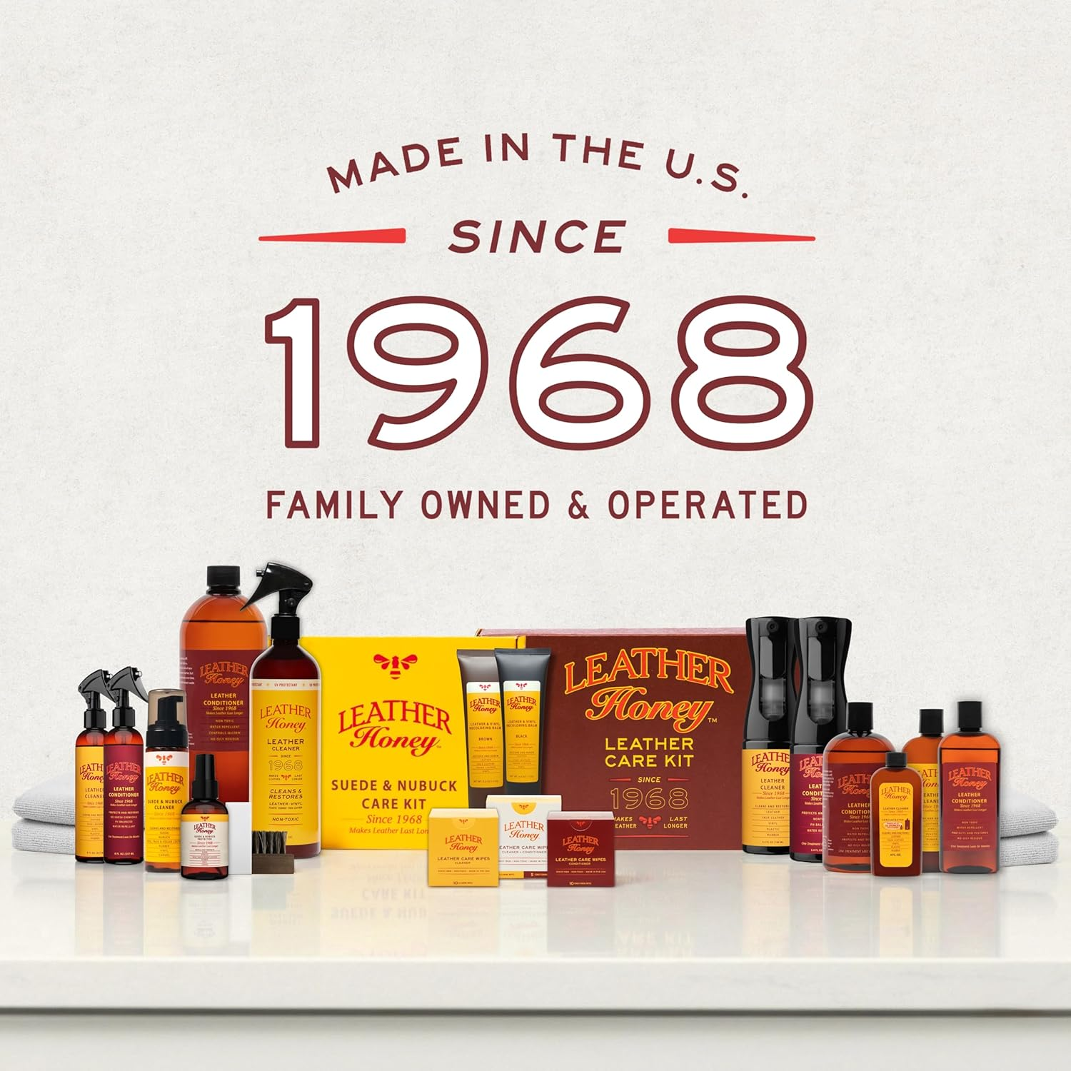 Leather Honey Leather Cleaner - Quality Leather Care, since 1968 - Leather Cleaner for Auto Interiors, Furniture, Shoes, Bags, Accessories & Apparel - 4Oz Conentrated - 32Oz Diluted image number 2