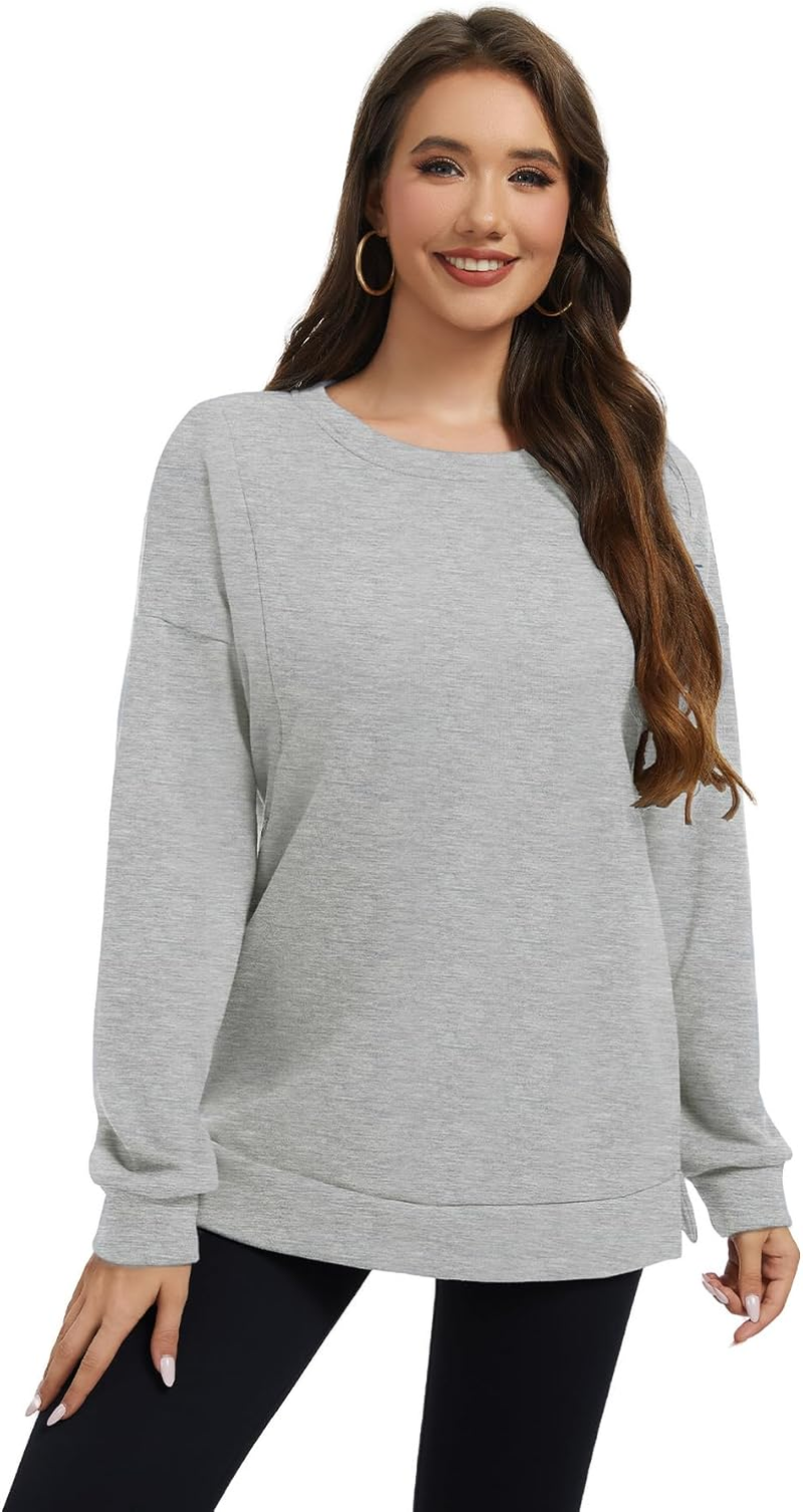 Smallshow Women'S Nursing Sweatshirt Tops Fleece Long Sleeve Breastfeeding Clothes image number 1