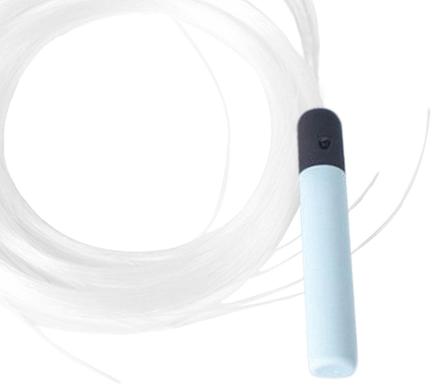 LED Fiber Optic Whips 7 Color Effect Mode Space Whips for Light Show, Black and Blue image number 4