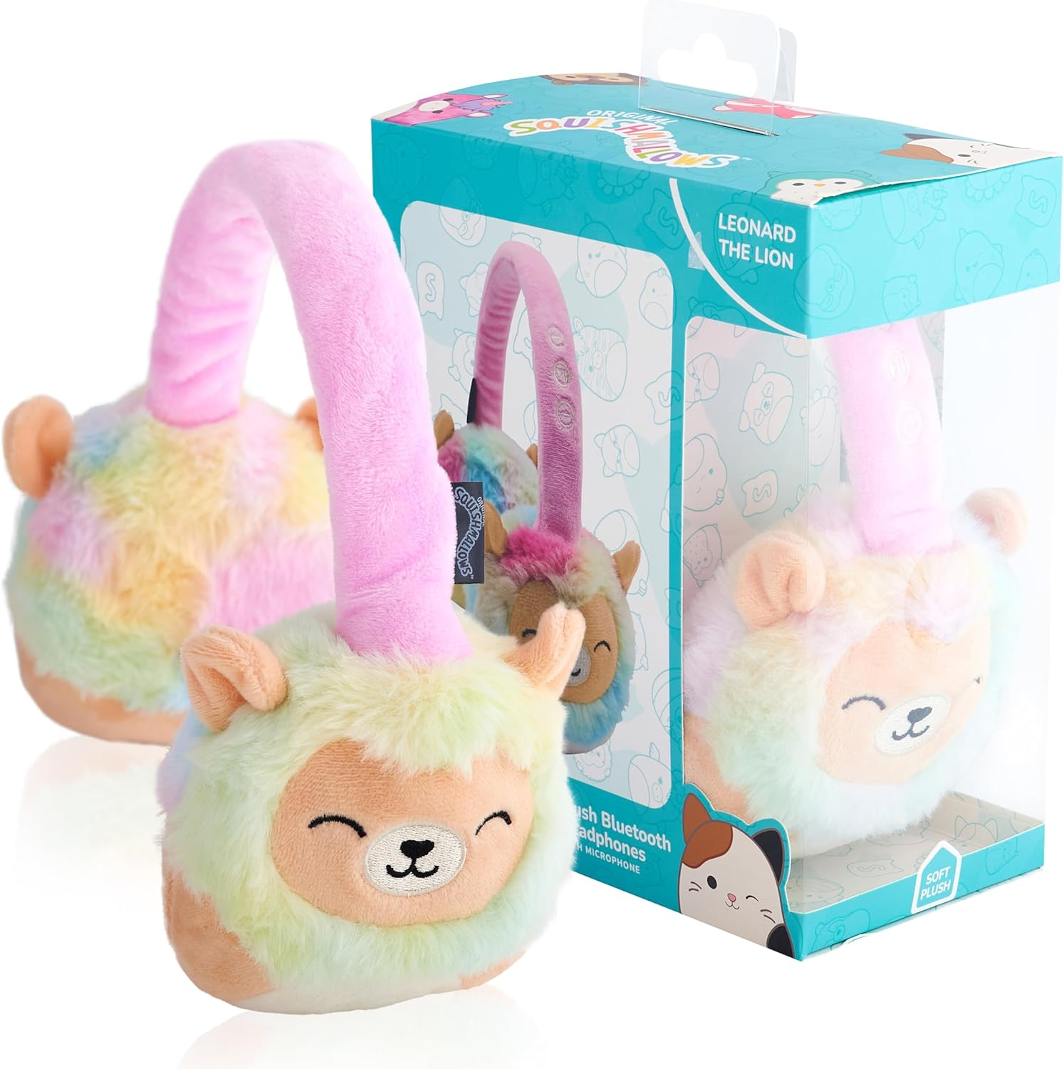 Squishmallows Plush Bluetooth Headphone - Leonard image number 5