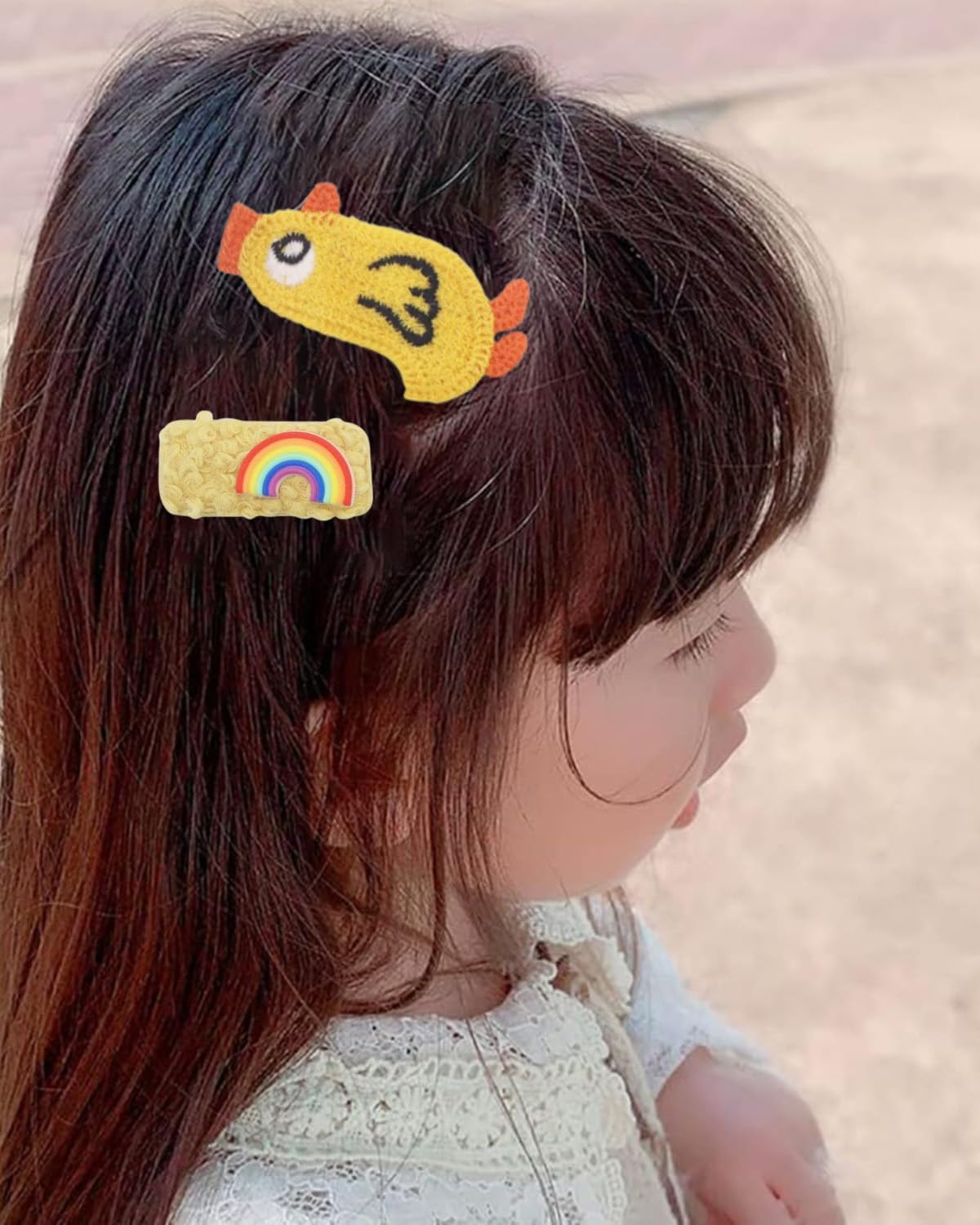 MYGLOAR 16 Pieces Baby Hair Clips Set for Girls, Baby Hair Clips, Cute Bows, Elastic Headbands, Hair Accessories, Ponytails, Hair Clips Set for Teens and Toddlers