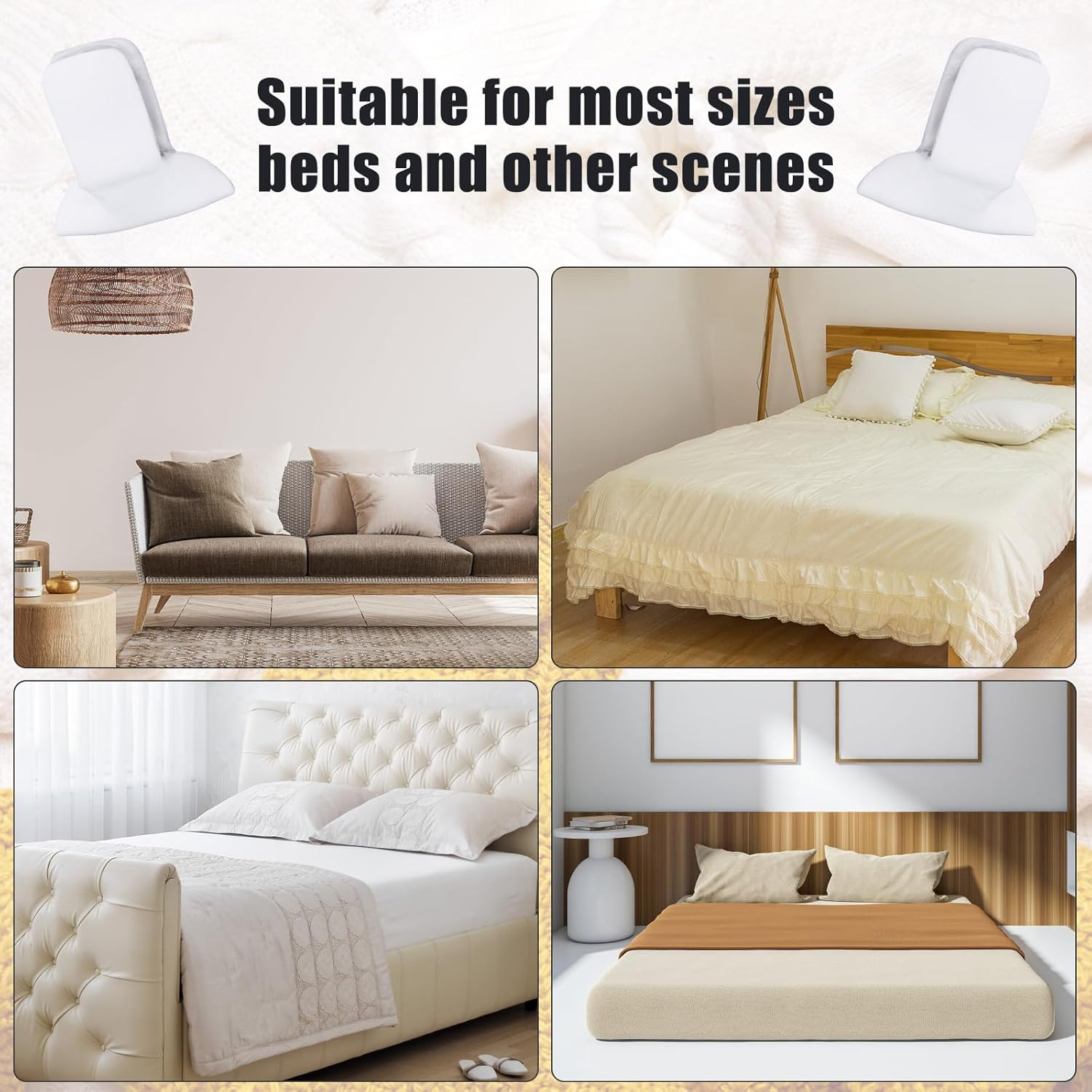 Gosknor 14Pcs Duvet Clips for Comforter Inside, Quickly Install Comforter Blanket Fasteners Strong Hold Padded Clips Quilt Clips Duvet Snaps Bedding Accessories to Prevent Comforter from Shifting image number 1