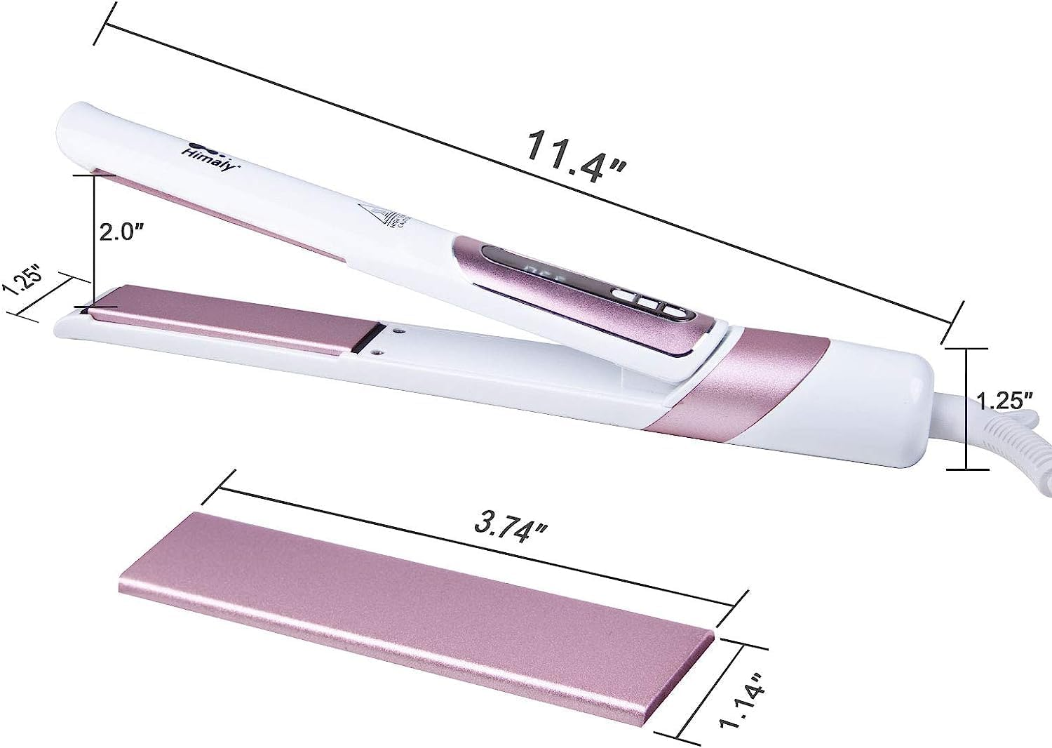 Himaly 2-In-1 Hair Straightener for Straightening and Waves, 6 Temp Settings & 30S Fast Heating, LCD Display, 130&deg;C - 230&deg;C, Suitable for Home and Travel image number 4