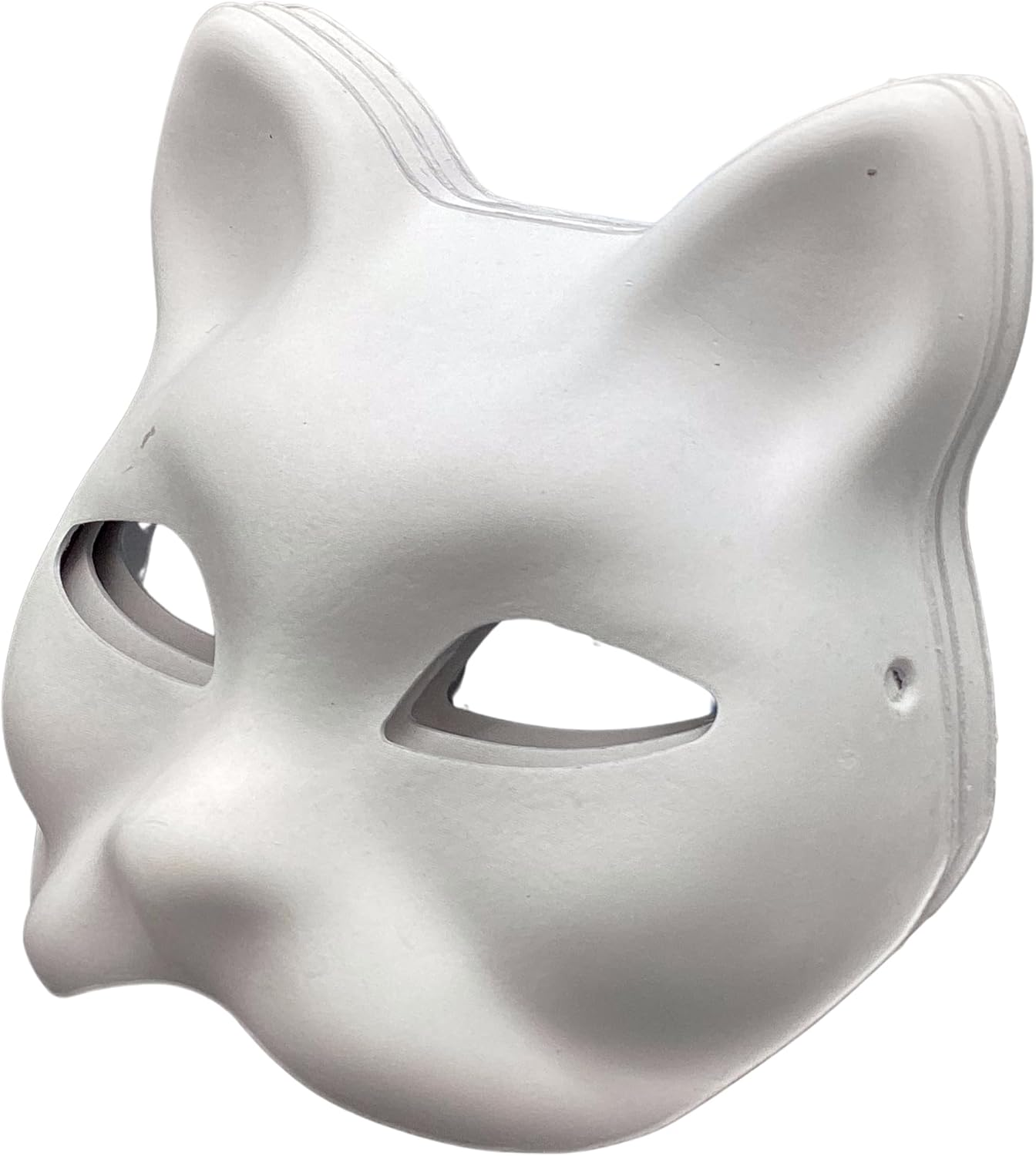 Cat Masks Therian Masks Made of White Paper for DIY Painting image number 5