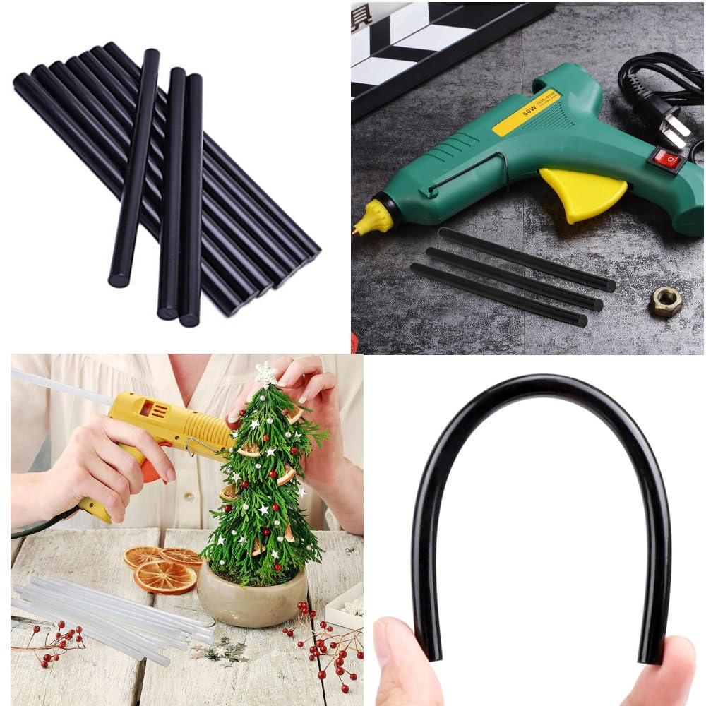 15Pcs Hot Melt Glue Sticks,270 X11Mm Car Dent Repair Kit,Handmade Craft DIY Home Office Project Craft Fix & Repairs(Black) image number 1