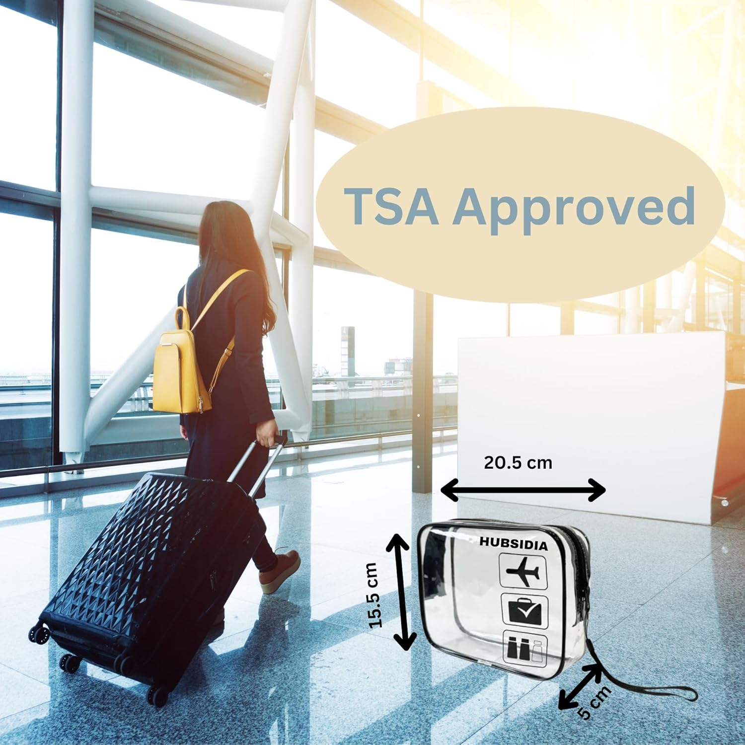 Travel Size Toiletries Essentials Set for Women | Mini Toiletries | Travel Size Toiletries Women Kit for Holidays, Vacation, Hospital, Maternity with Hubsidia Airport Security Approved Liquids Bag image number 4