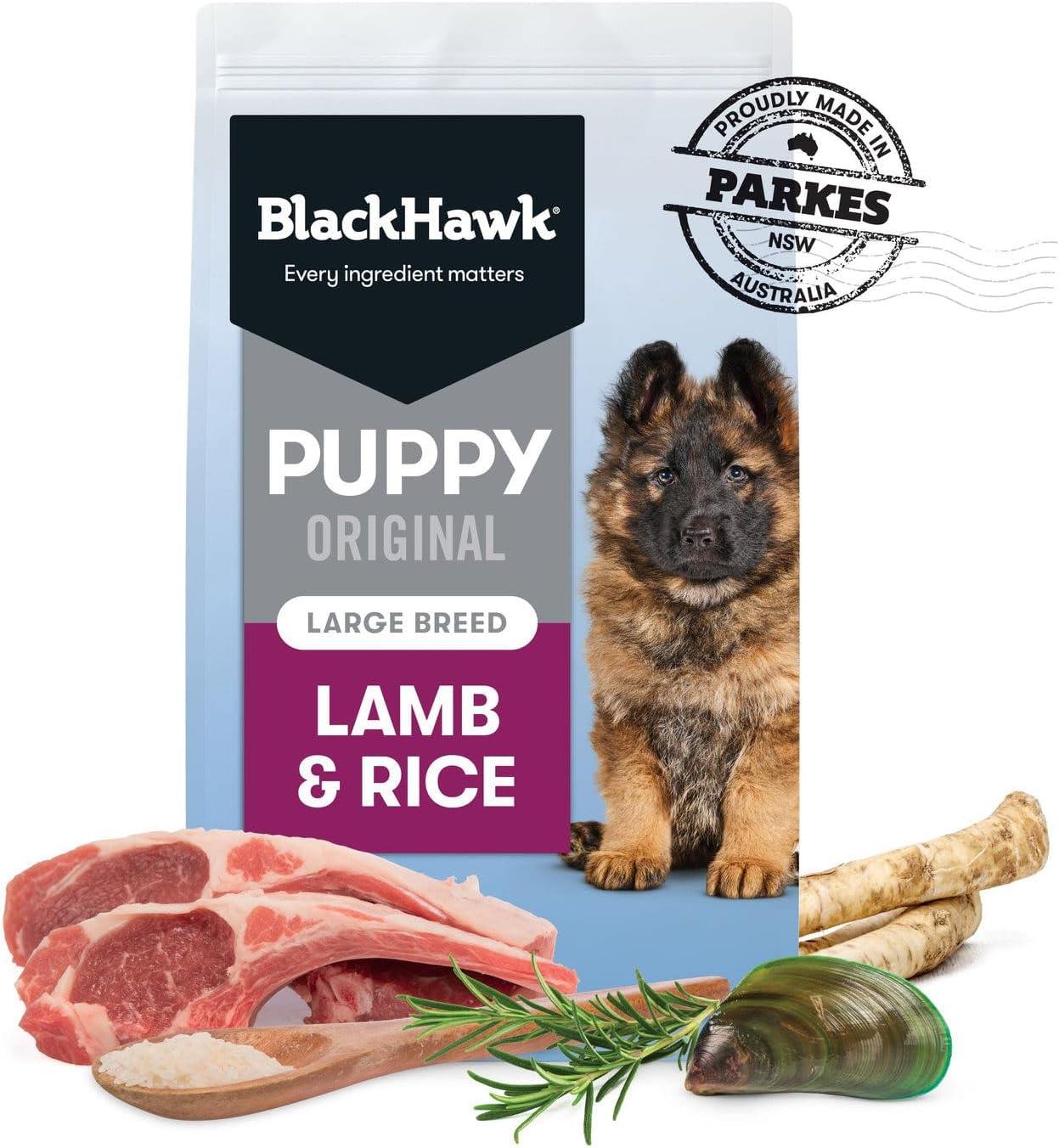 Black Hawk Puppy Large Breed Lamb and Rice Dry Dog Food 20 Kg image number 2