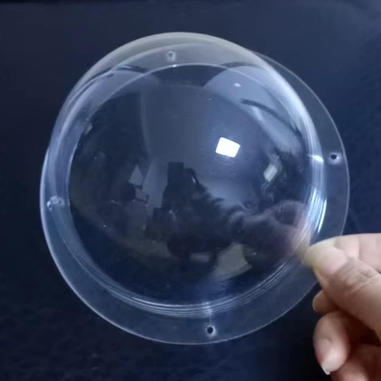 LOTOWELZON 4.72Inch/120Mm Acrylic Indoor/Outdoor CCTV Replacement Clear Camera Dome Cover Security Camera Housing Surveillance Camera Cover Pet Dog Fence Window image number 3