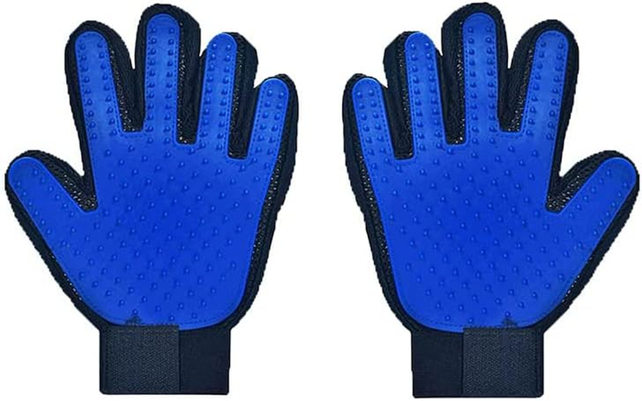 Touch Cleaning Brush Magic Glove Pet Dog Cat Massage Hair Removal Grooming Comb, Comfortable Mesh Cloth, Adjustable Velcro Strap