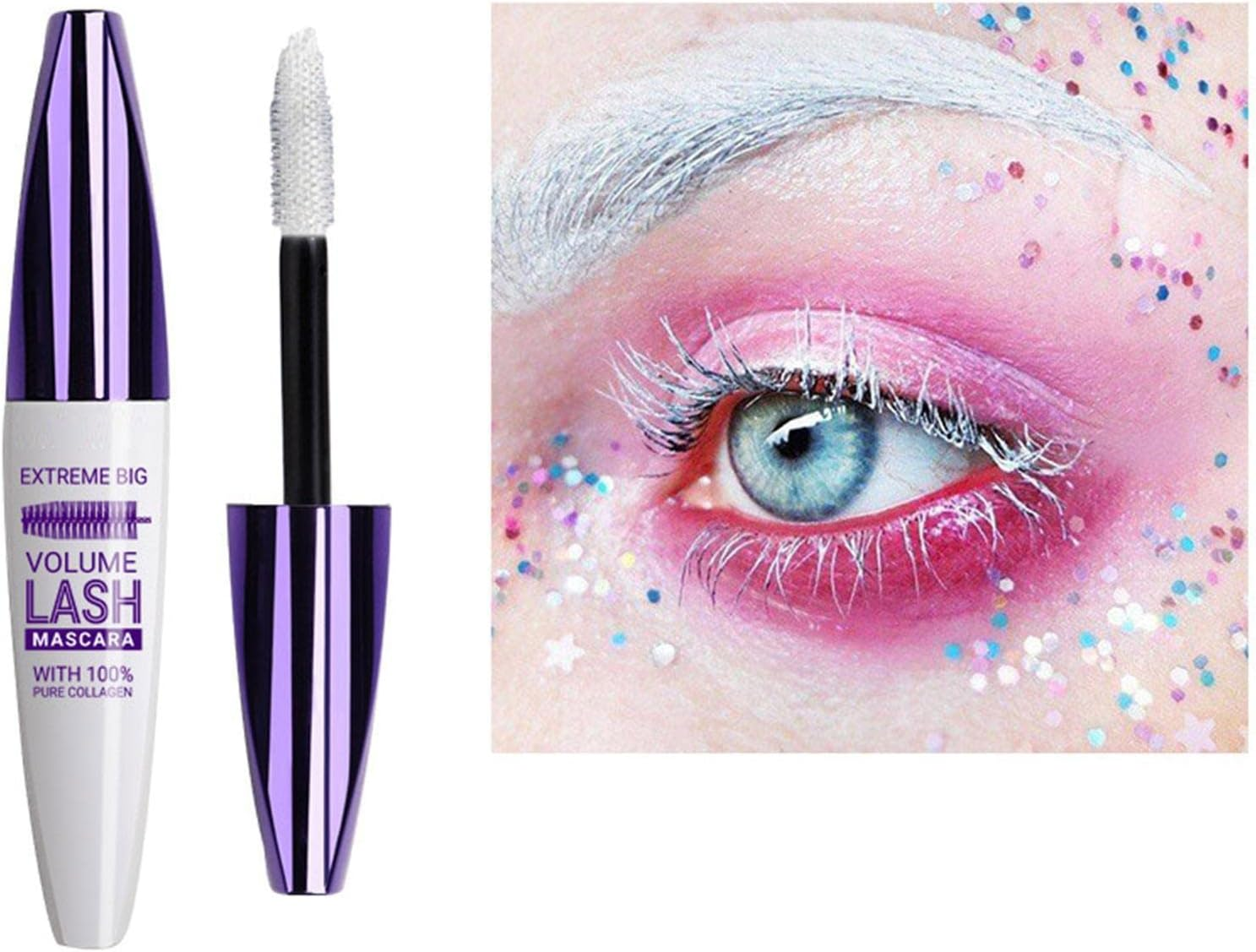 5D Silk Fiber Lash Mascara, Lengthening & Voluminous, Waterproof & Smudge-Proof, No Clumping - Brown image number 5