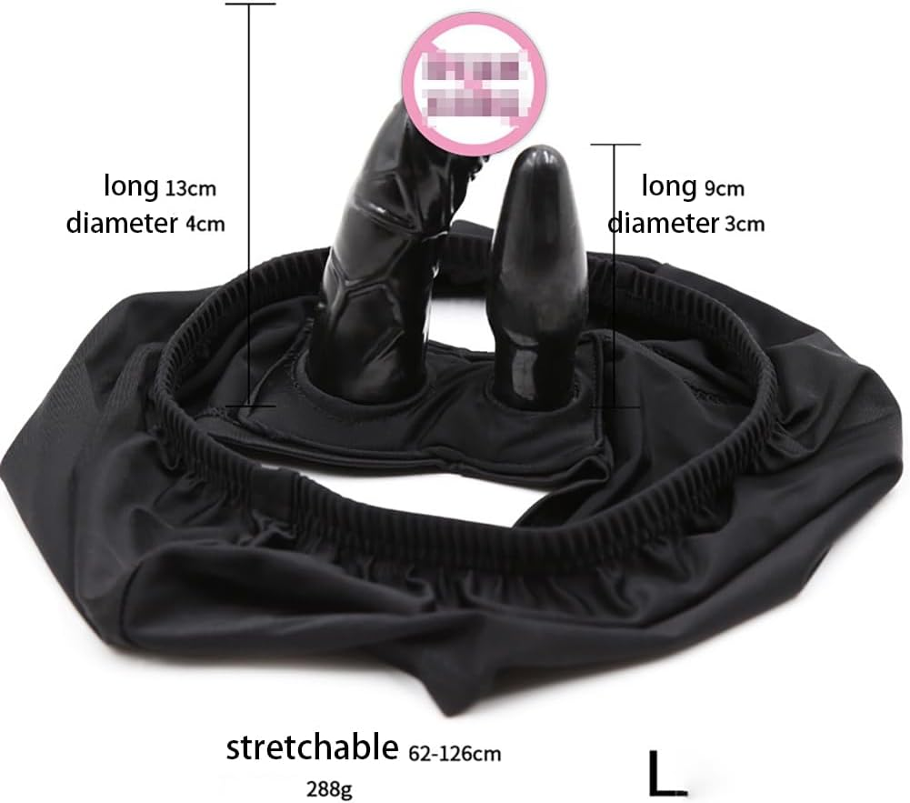 Elastic Pants Dildo Silicone Wearable Dildo Strap on Double Headed Penis Anal Plug Thrust Vaginal Plug Anal Plug for Women