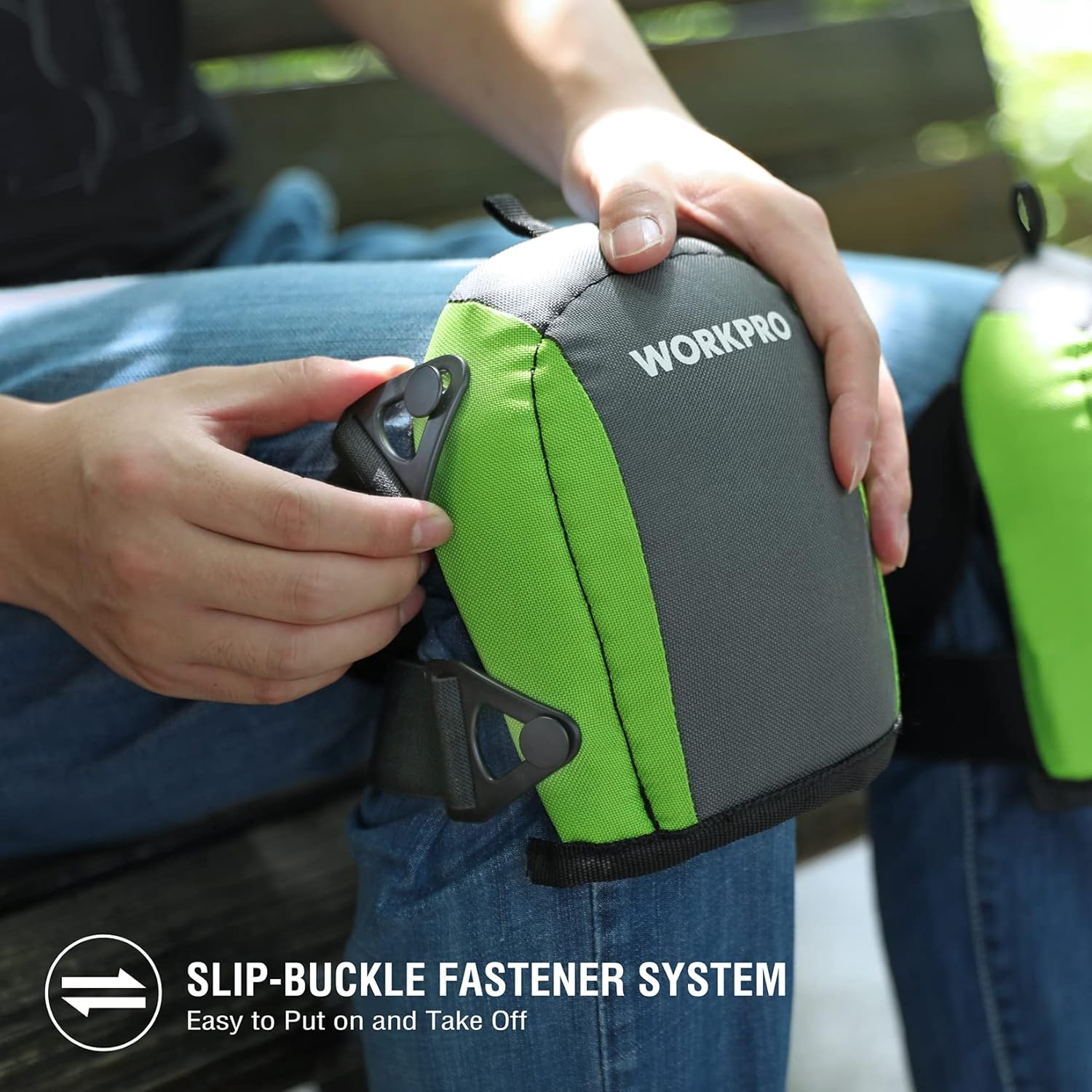 WORKPRO Garden Knee Pads for Unisex-Adult, Flooring Kneepads with Foam Padding, Comfortable Kneeling Cushion for Gardening, House Cleaning, Construction Work, 7.87"*6.75"*3" image number 3