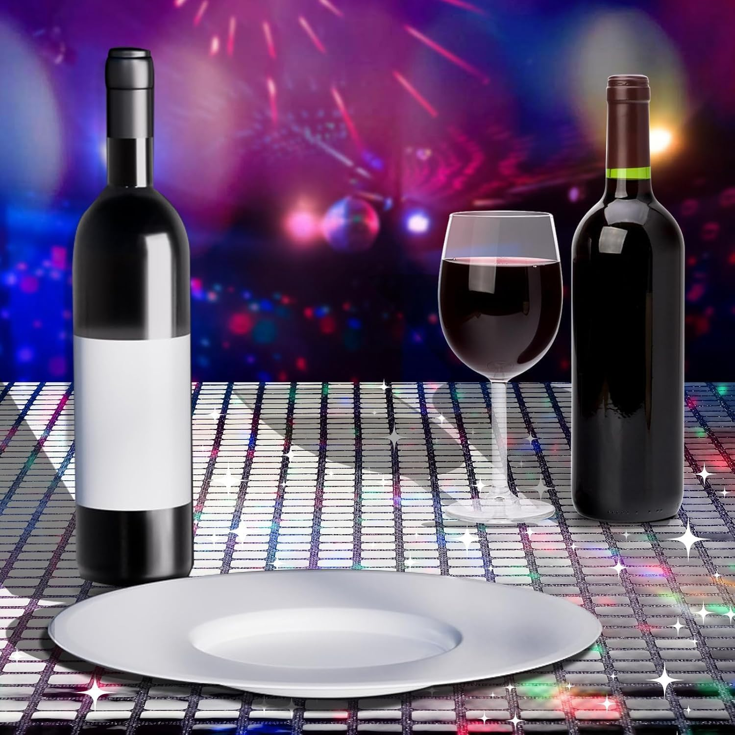 Disco Table Runner Silver Sequin Table Runners 12 X 71 Inches Retro 70S 80S Theme Disco Ball Party Table Runner for Wedding Birthday Party Home Table Decorations (12 X 71 In) image number 3