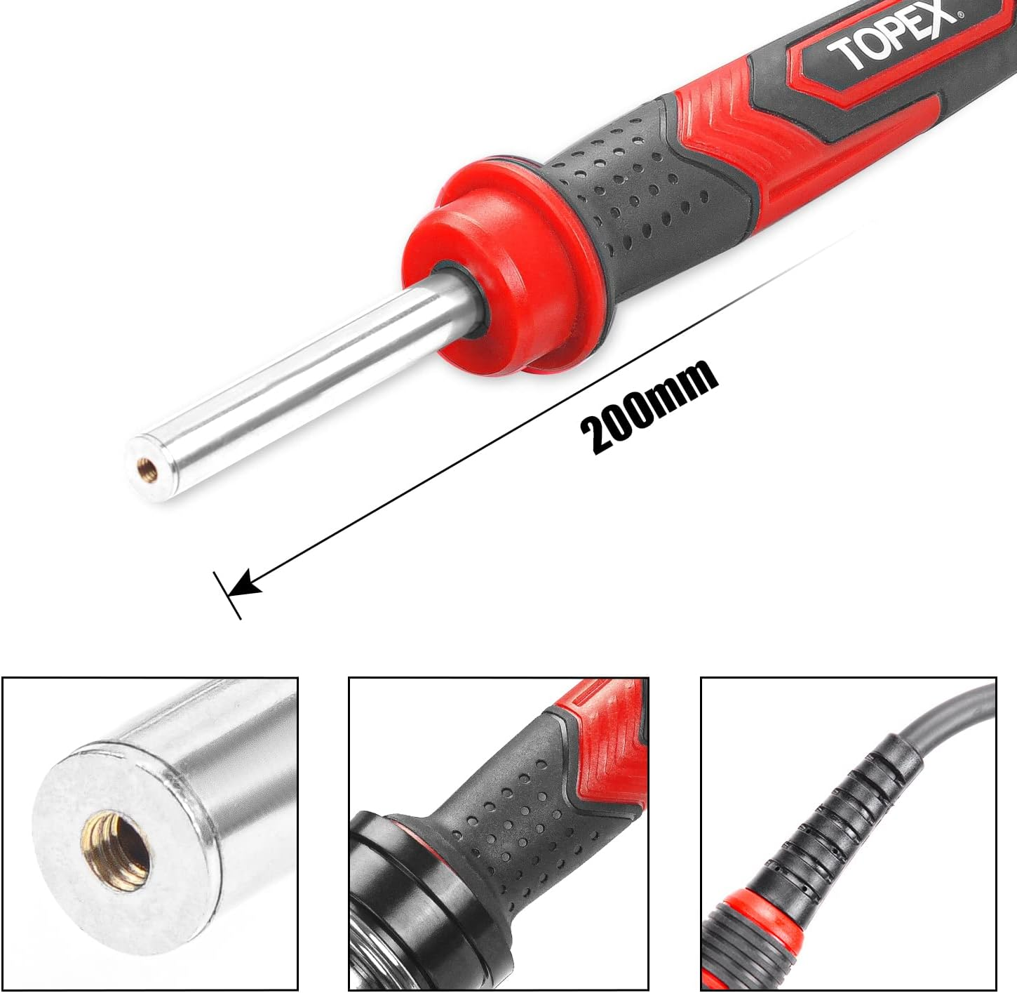 TOPEX 60W Digital Soldering Iron Station Kit Solder Fast Heat Variable Temperature LED Display image number 3
