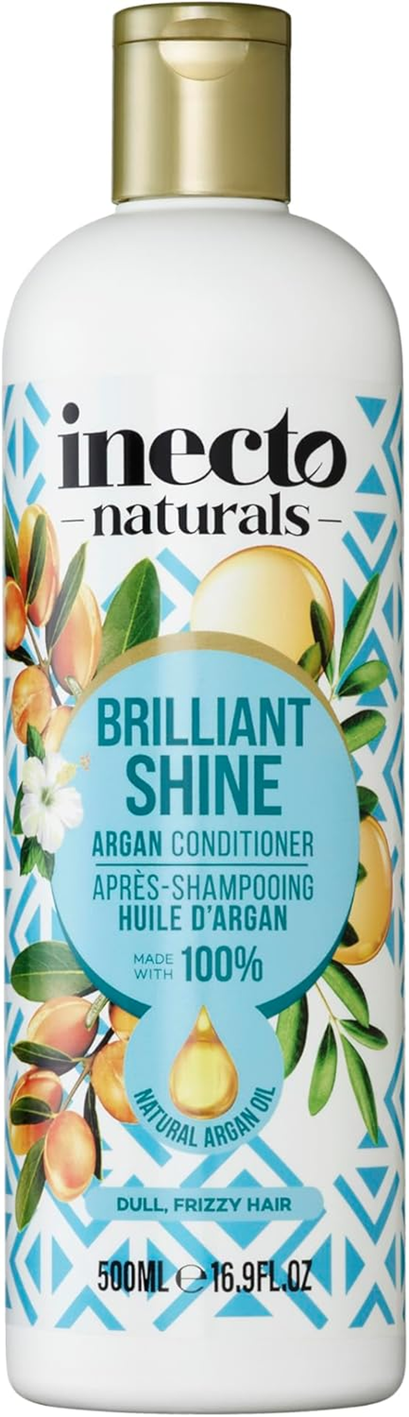 Inecto Naturals Brillant Shine Argan Conditioner, 500 Ml (Pack of 2) image number 2