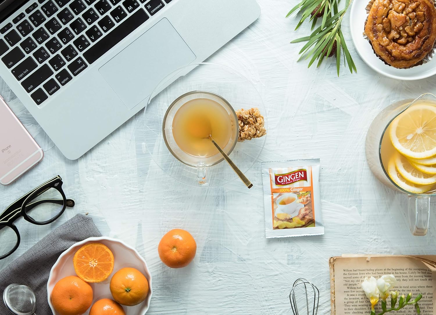 Gingen Ginger Tea 100% 5G 20 Teabags image number 4